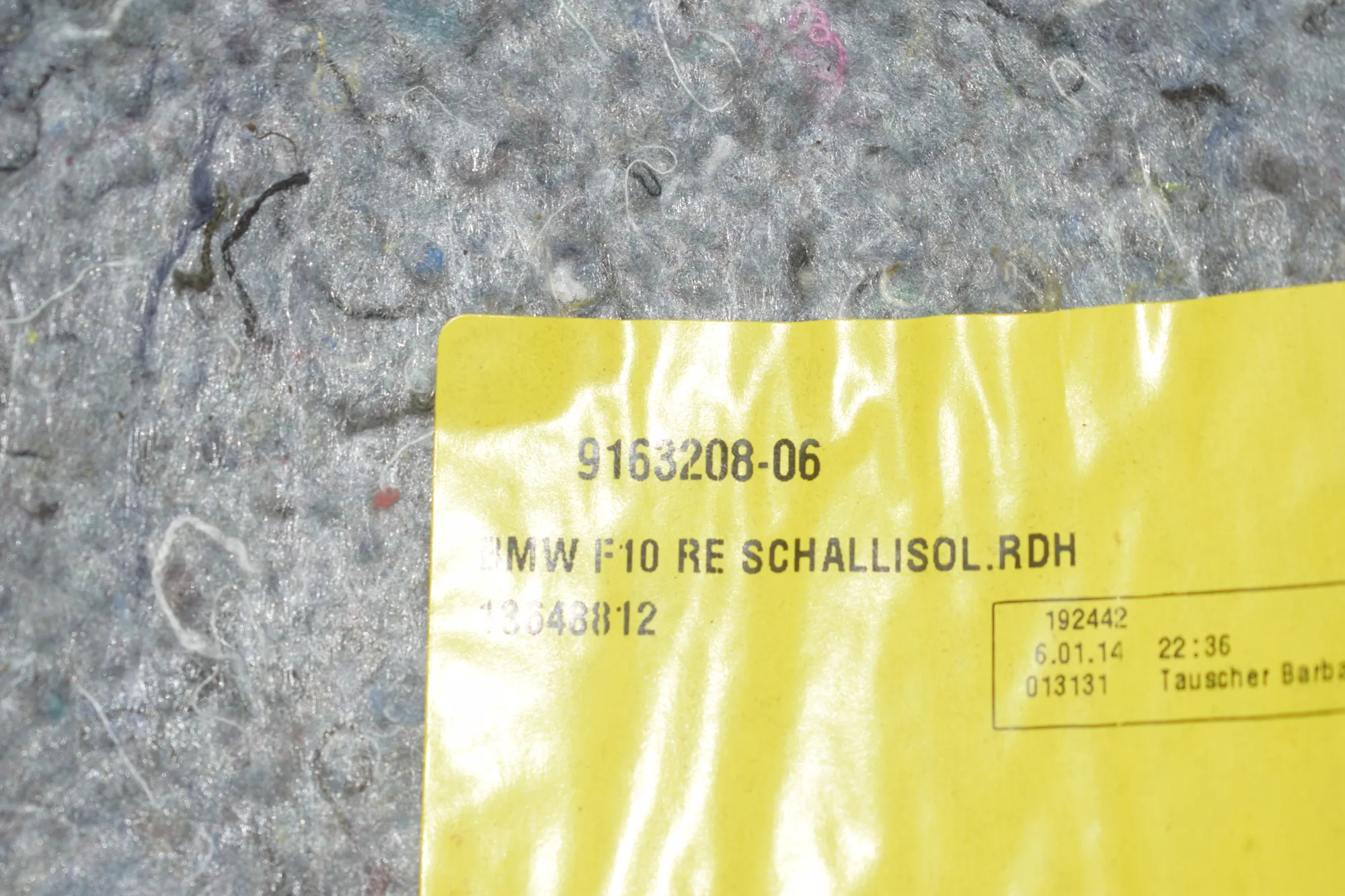 Other Body Parts – OEM 9163207 · BMW 5 (F10) 530 d 2014 – 6
