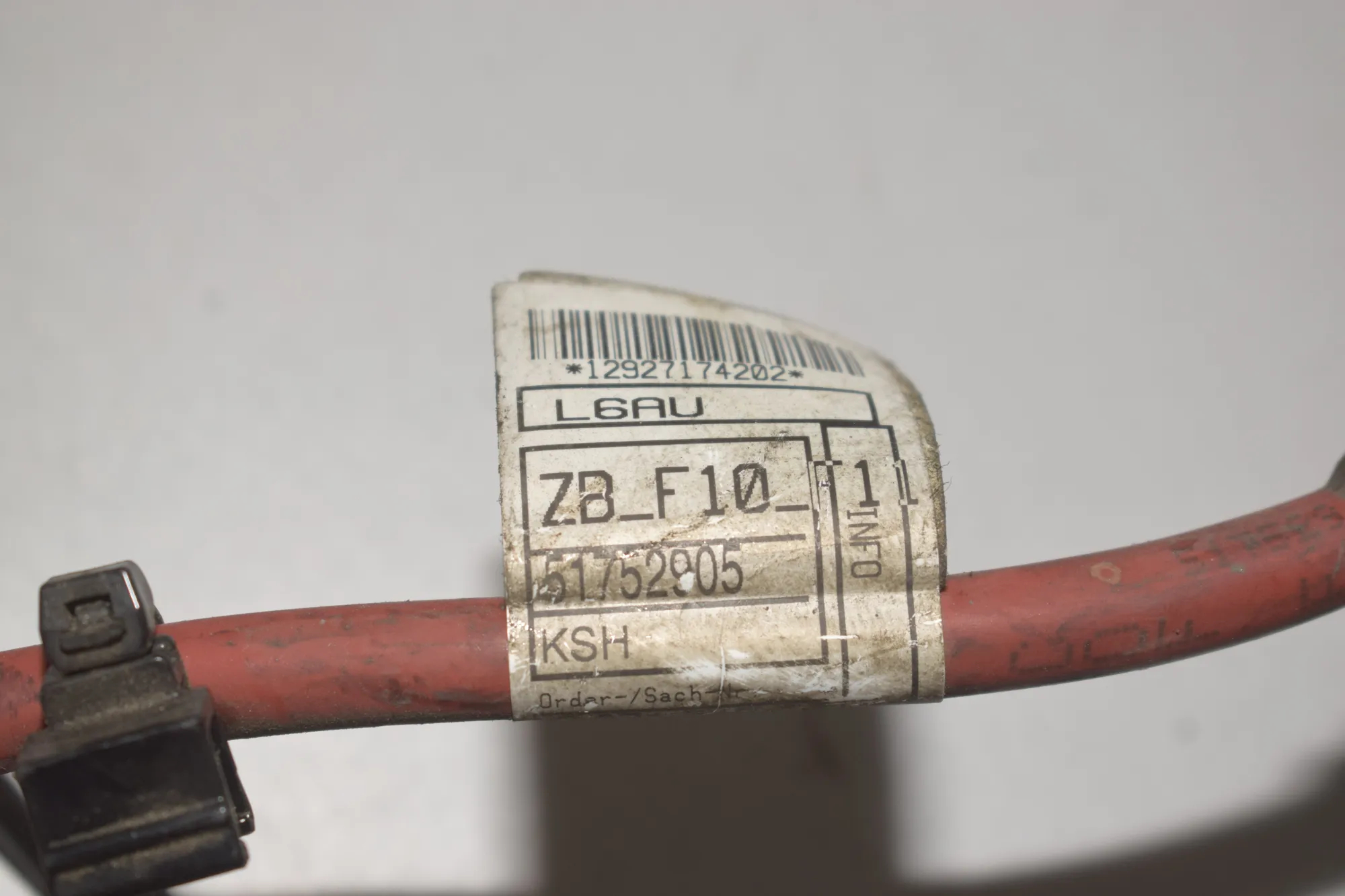 Positive Battery Cable – OEM 9271741 · BMW 5 (F10) 530 d 2014 – 6