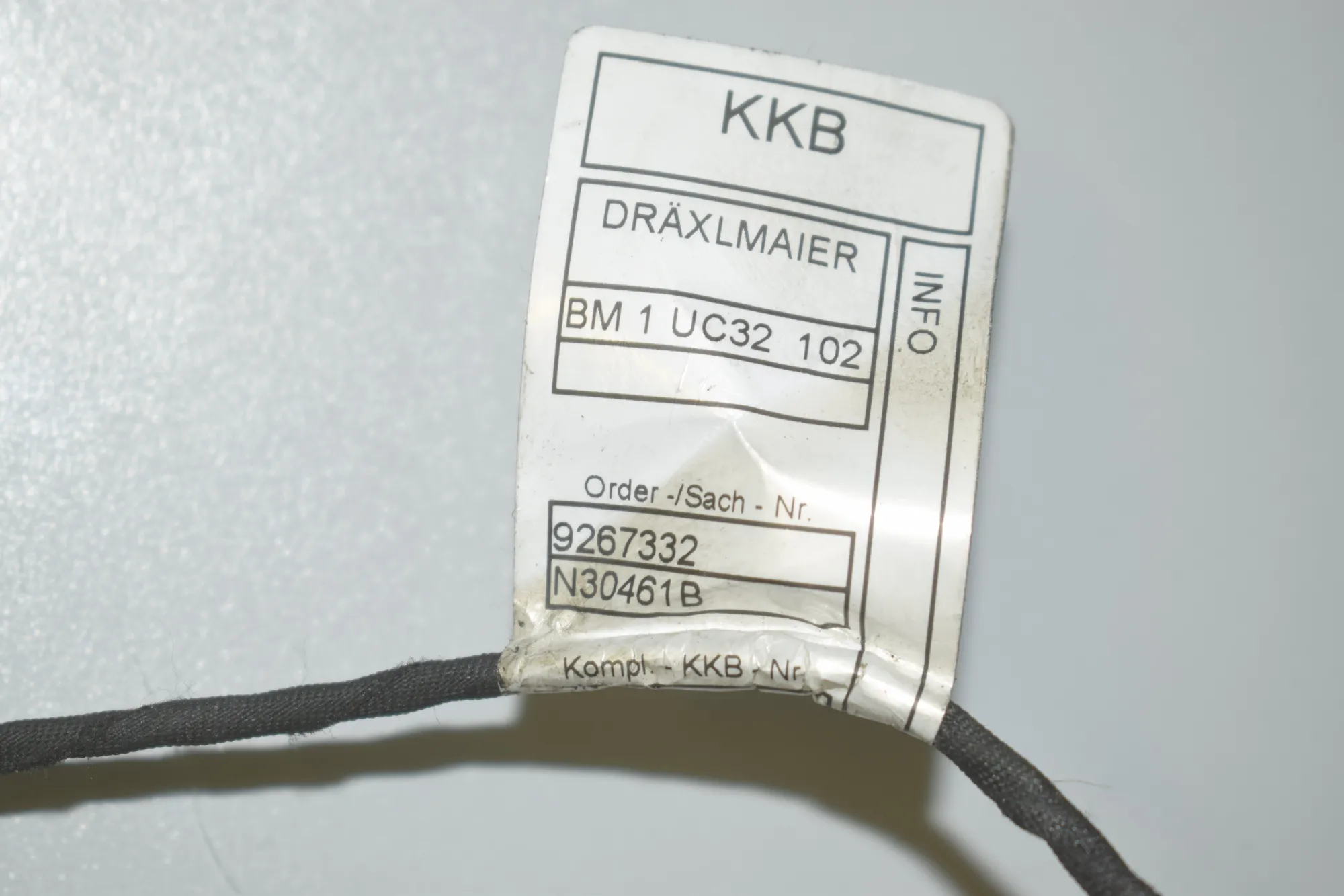Other Wiring Loom – OEM 9267332 · BMW X3 (F25) xDrive 35 d 2013 – 4