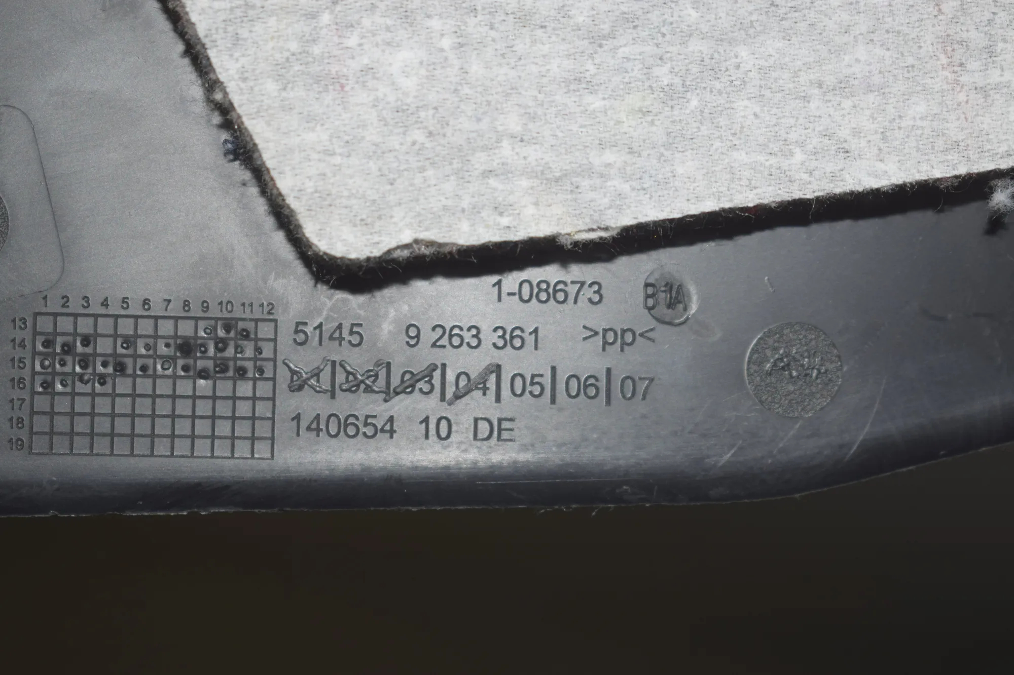 Dashboard Trim – OEM 9263361 · BMW 2 Active Tourer (F45) 218 d 2016 – 4