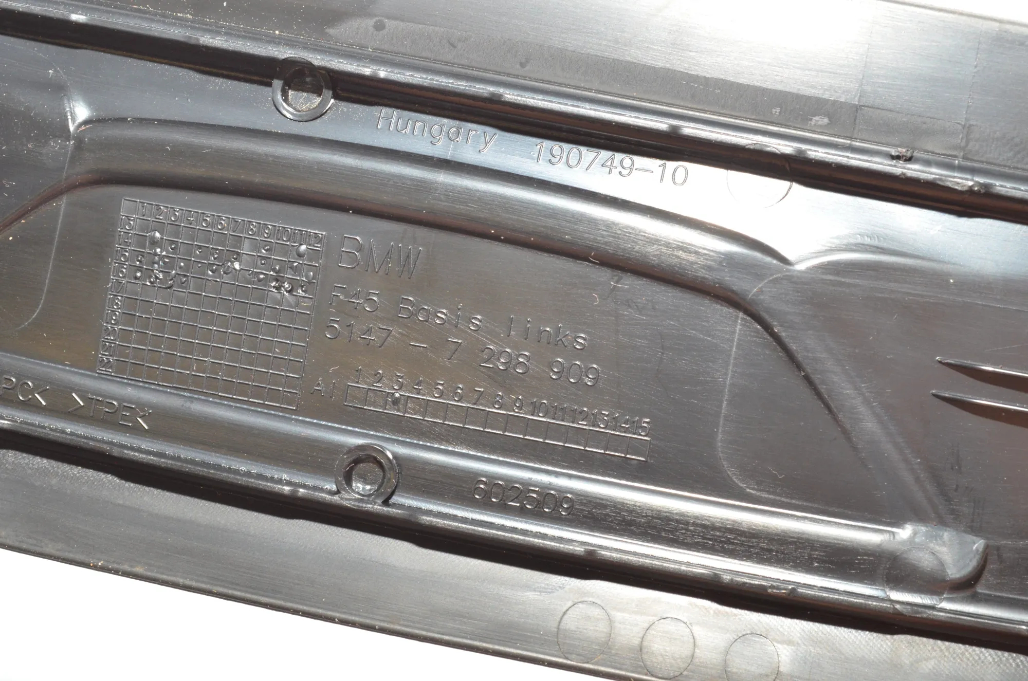 Door Sill Trim Kit – OEM 7298910 · BMW 2 Active Tourer (F45) 218 d 2016 – 7