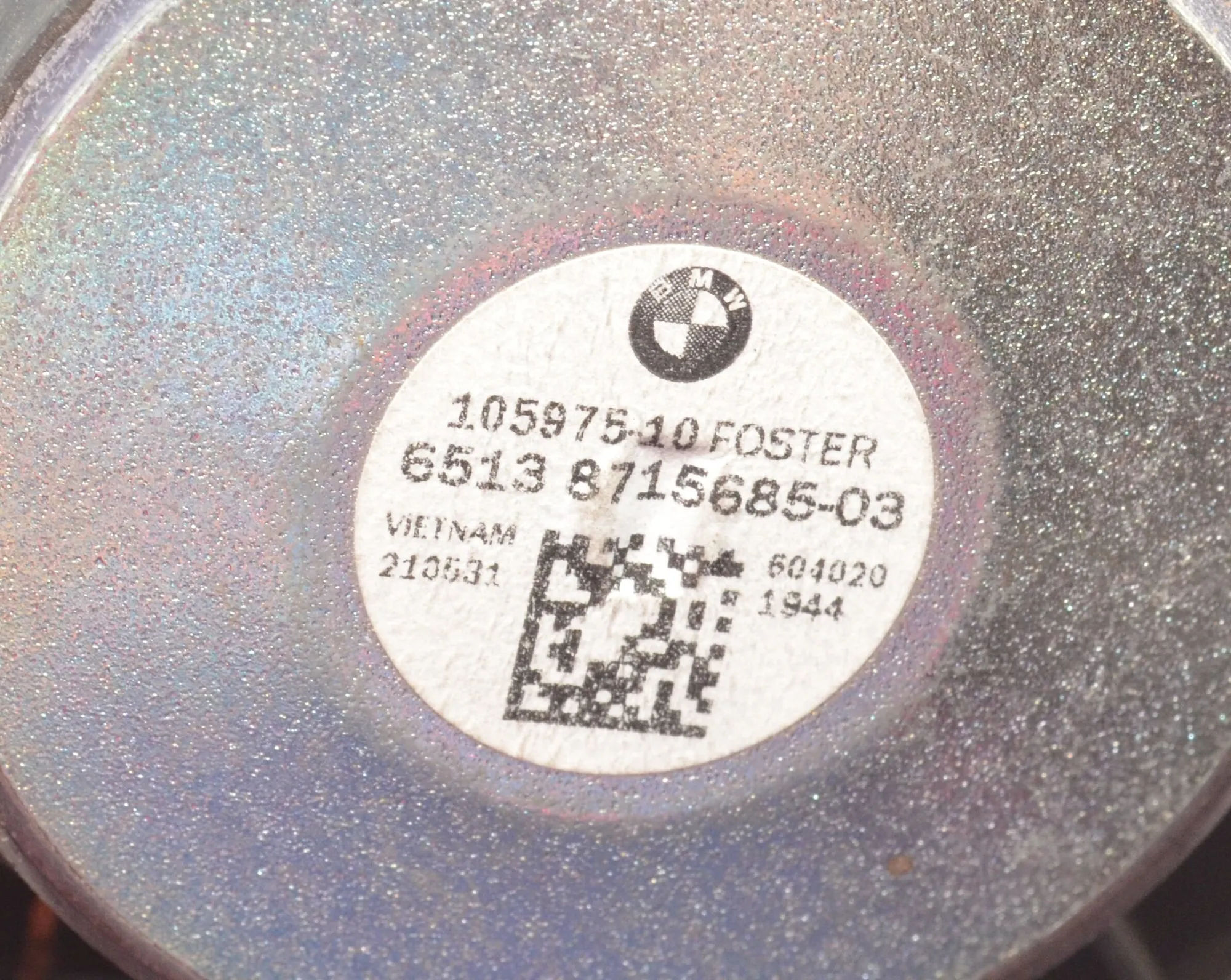 Front Left Door Speaker – OEM 65138715685 · BMW i3 (I01) BMW i3 (I01) Electric 2019 – 5