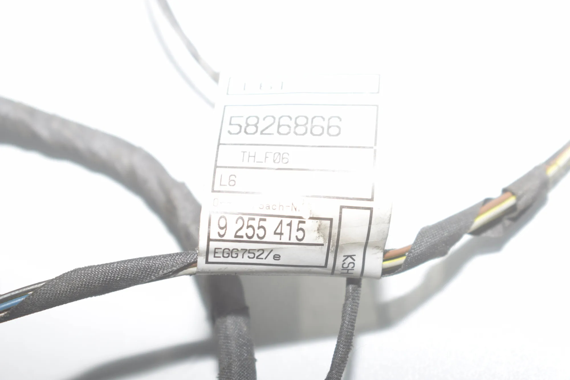 Rear Left Door Wiring – OEM 9255415 · BMW 6 Gran Coupe (F06) 640 d 2013 – 6