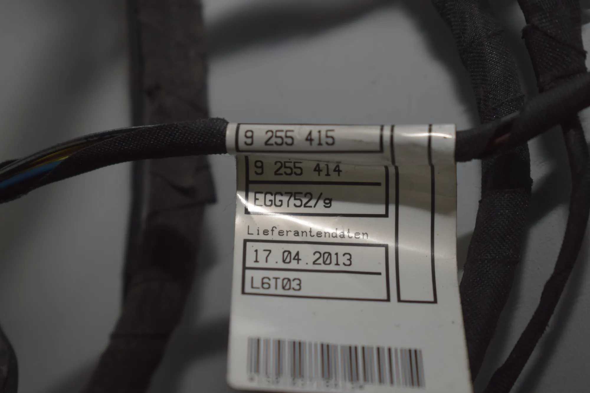 Rear Left Door Wiring – OEM 9255415 · BMW 6 Gran Coupe (F06) 640 d 2013 – 5