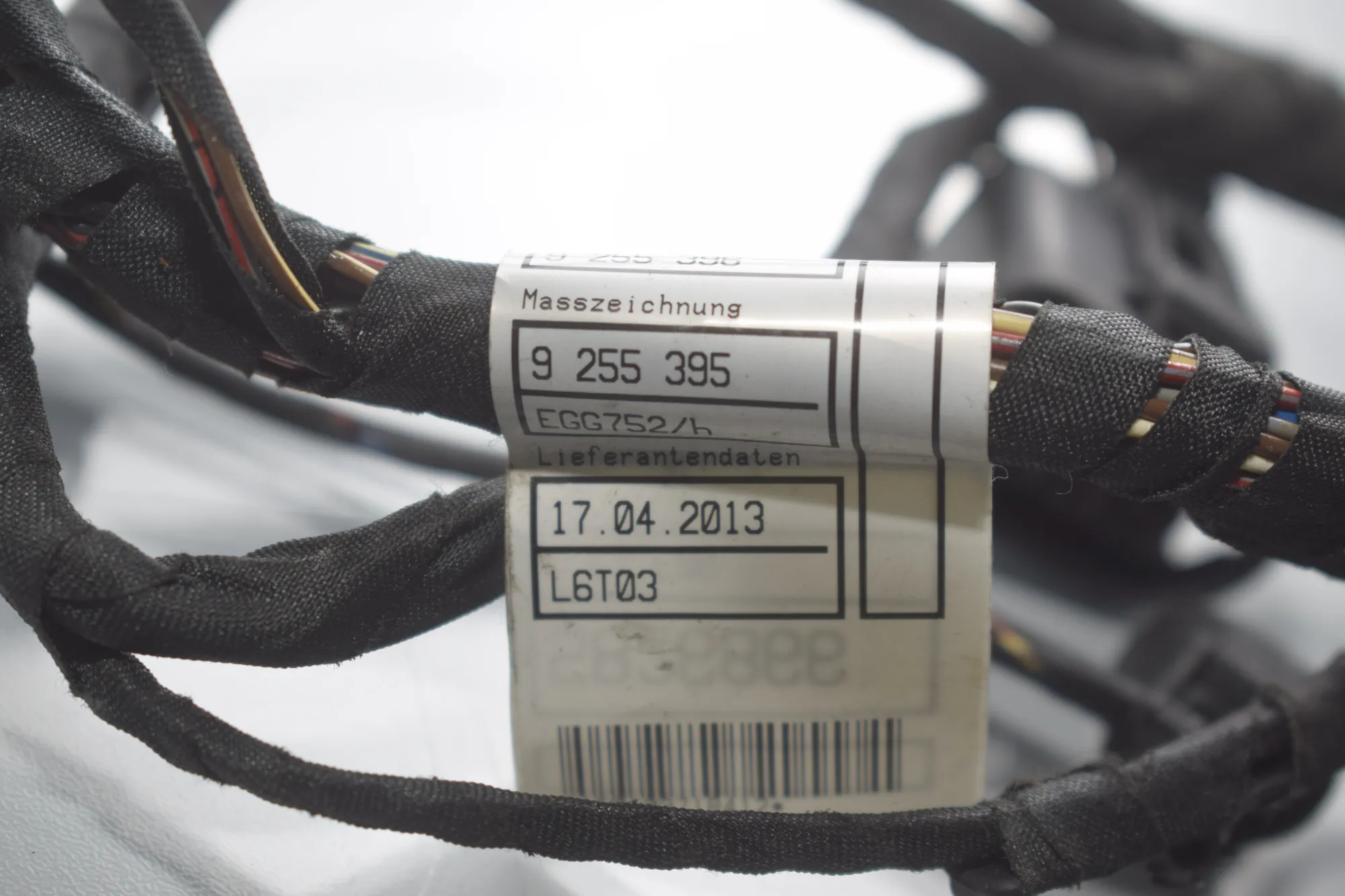 Front Left Door Wiring – OEM 9255395 · BMW 6 Gran Coupe (F06) 640 d 2013 – 4
