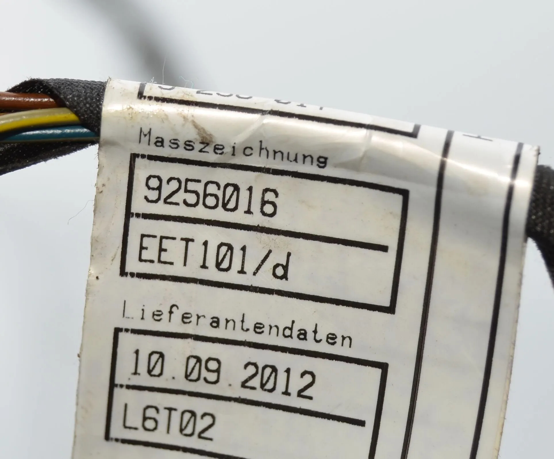 Rear Left Door Wiring – OEM 9256017 · BMW 5 (F10) 525 d 2012 – 6