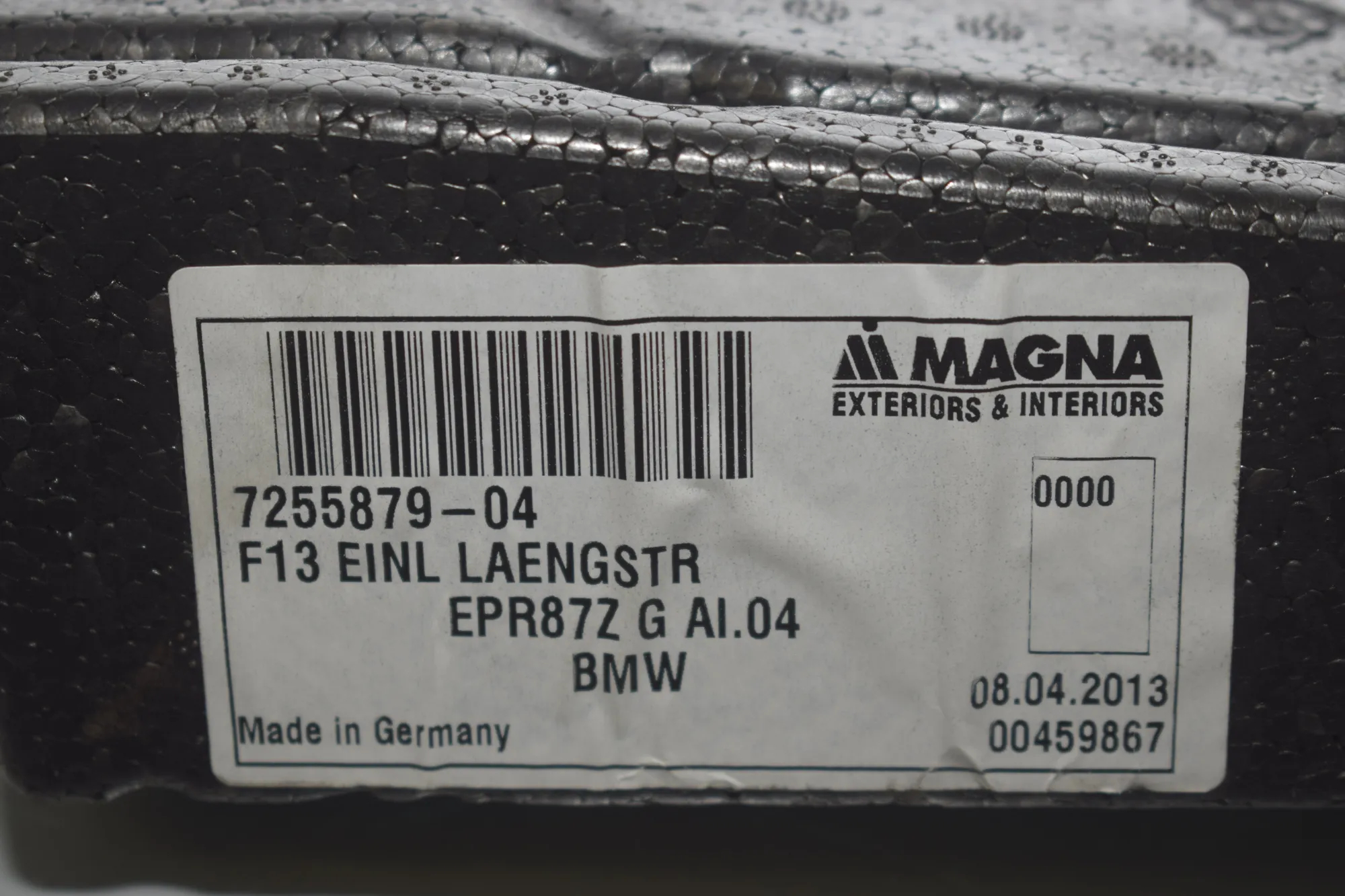 Other Body Parts – OEM 7255879 · BMW 6 Gran Coupe (F06) 640 d 2013 – 5