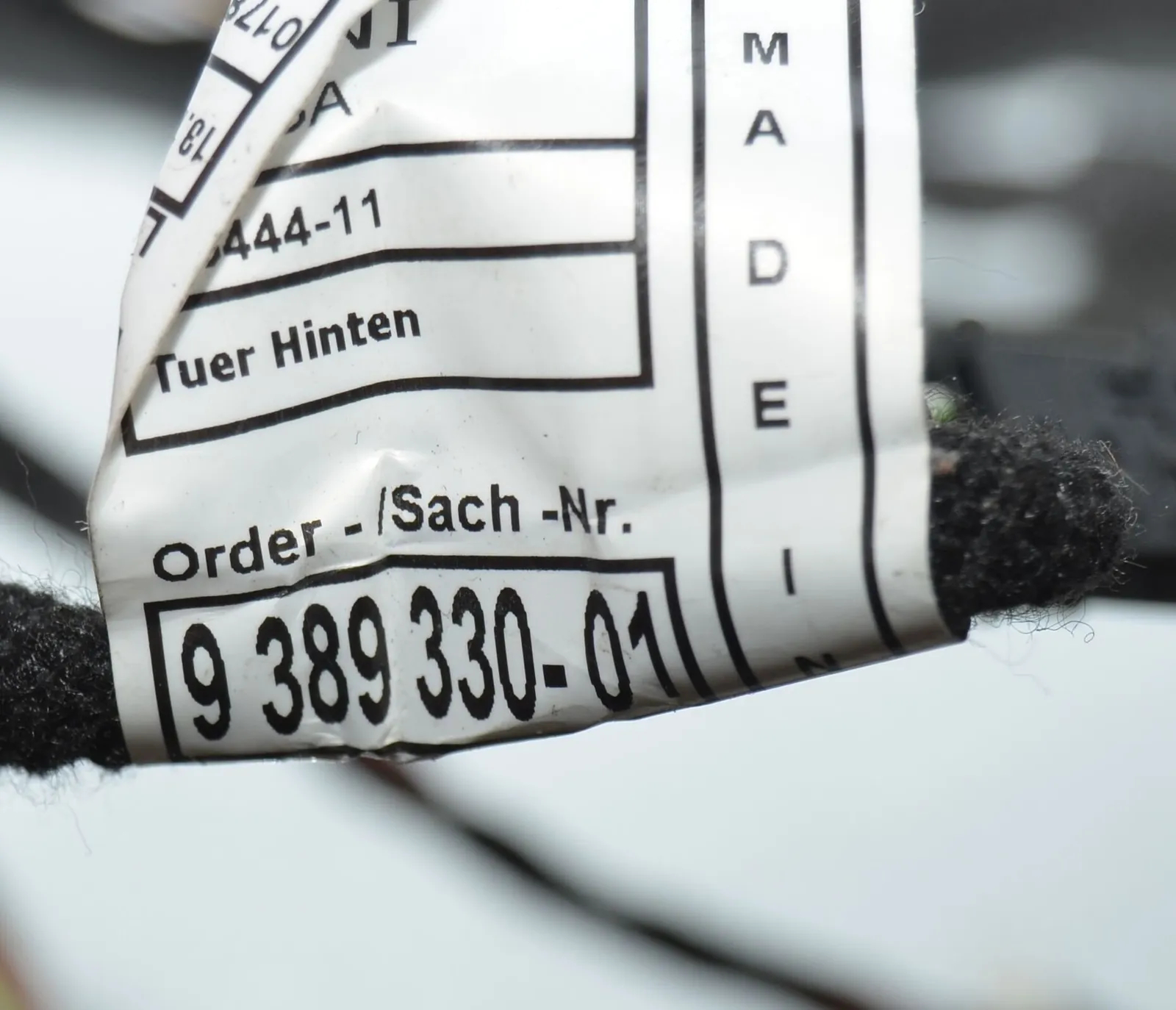 Rear Right Door Wiring – OEM 9389330 · BMW 2 Gran Tourer (F46) 218 d xDrive 2020 – 6