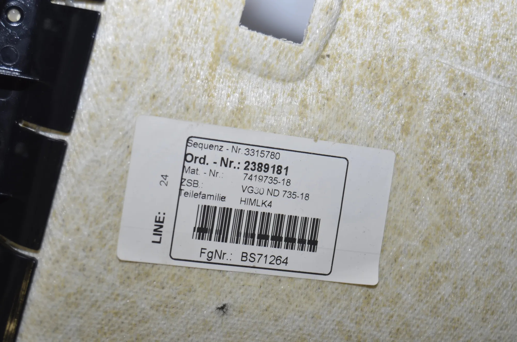 Roof Headliner – OEM 7419735 · BMW 5 (G30) BMW 5 (G30) 520 d 2019 – 6