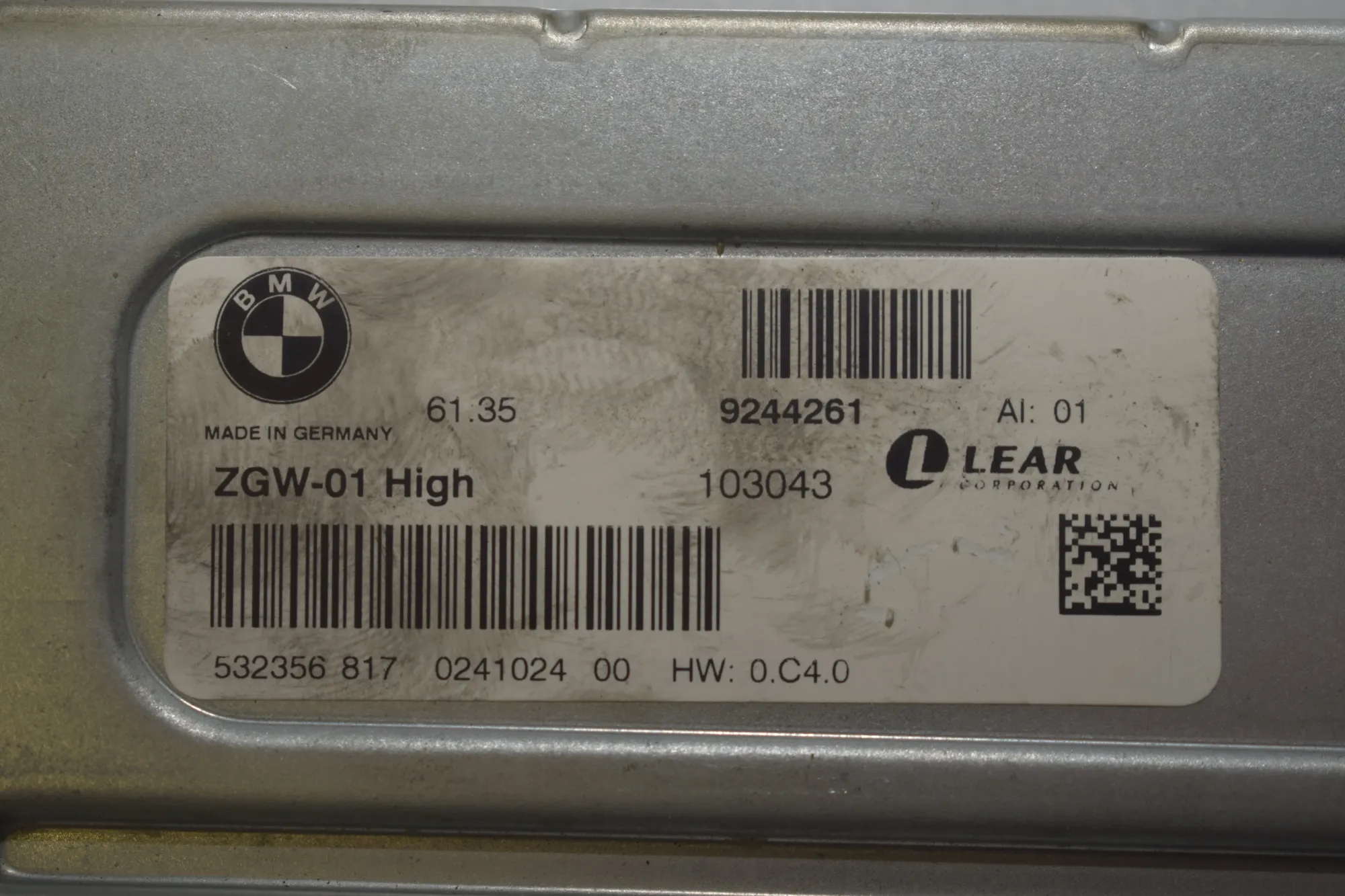 ZGW – OEM 61359244261 · BMW 5 (F10) 530 d 2010 – 6