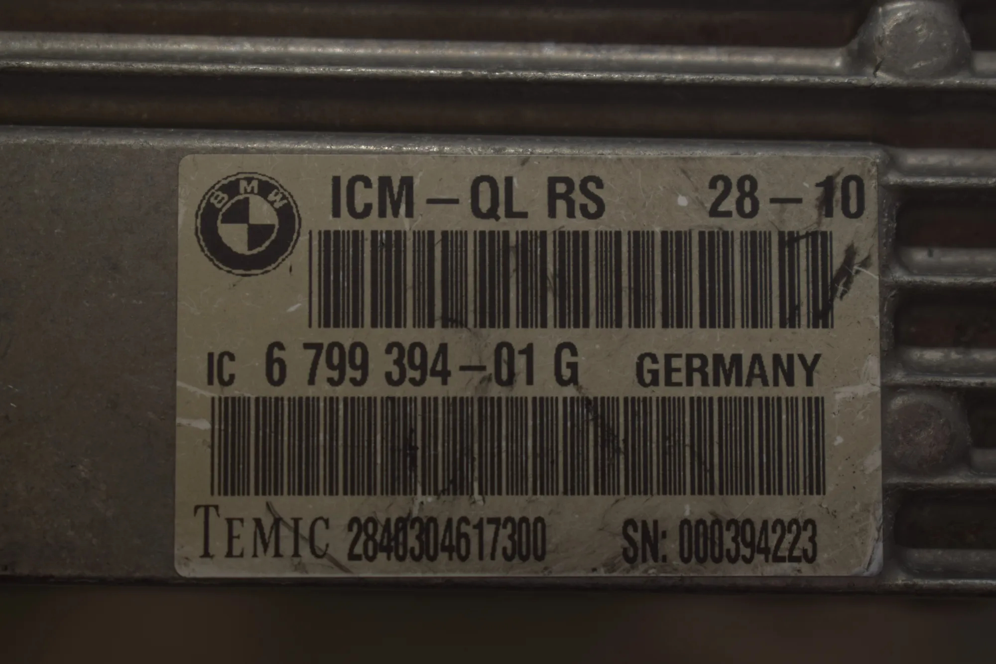 ICM Control Unit – OEM 6799394 · BMW 5 (F10) 530 d 2010 – 5