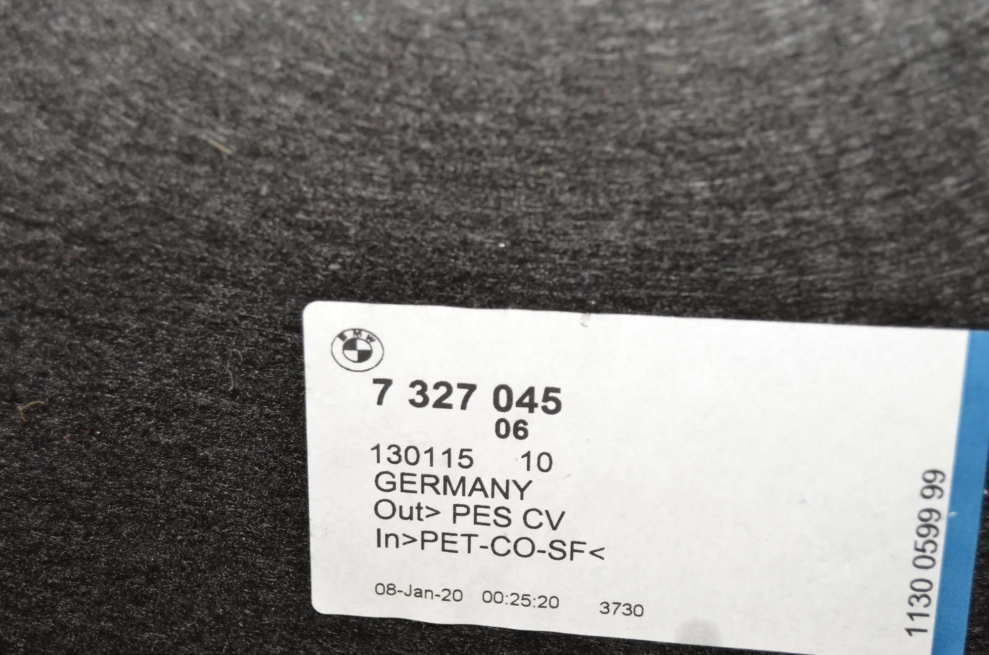 Sound Insulation – OEM 7327046 · BMW 2 Gran Tourer (F46) 218 d xDrive 2020 – 8