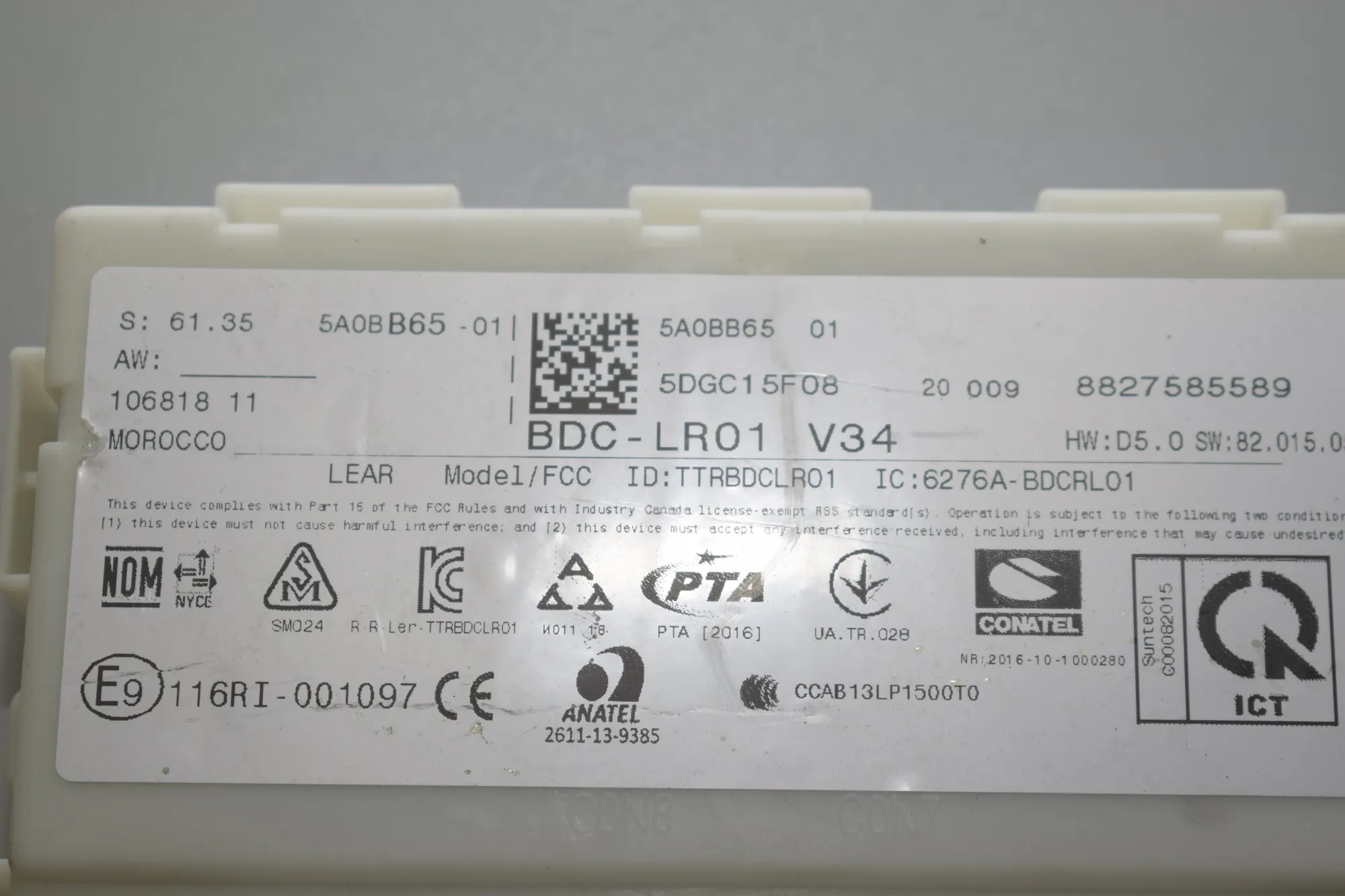 Engine Ignition ECU Set – OEM 5A0B65 · BMW 2 Gran Tourer (F46) 218 d xDrive 2020 – 11