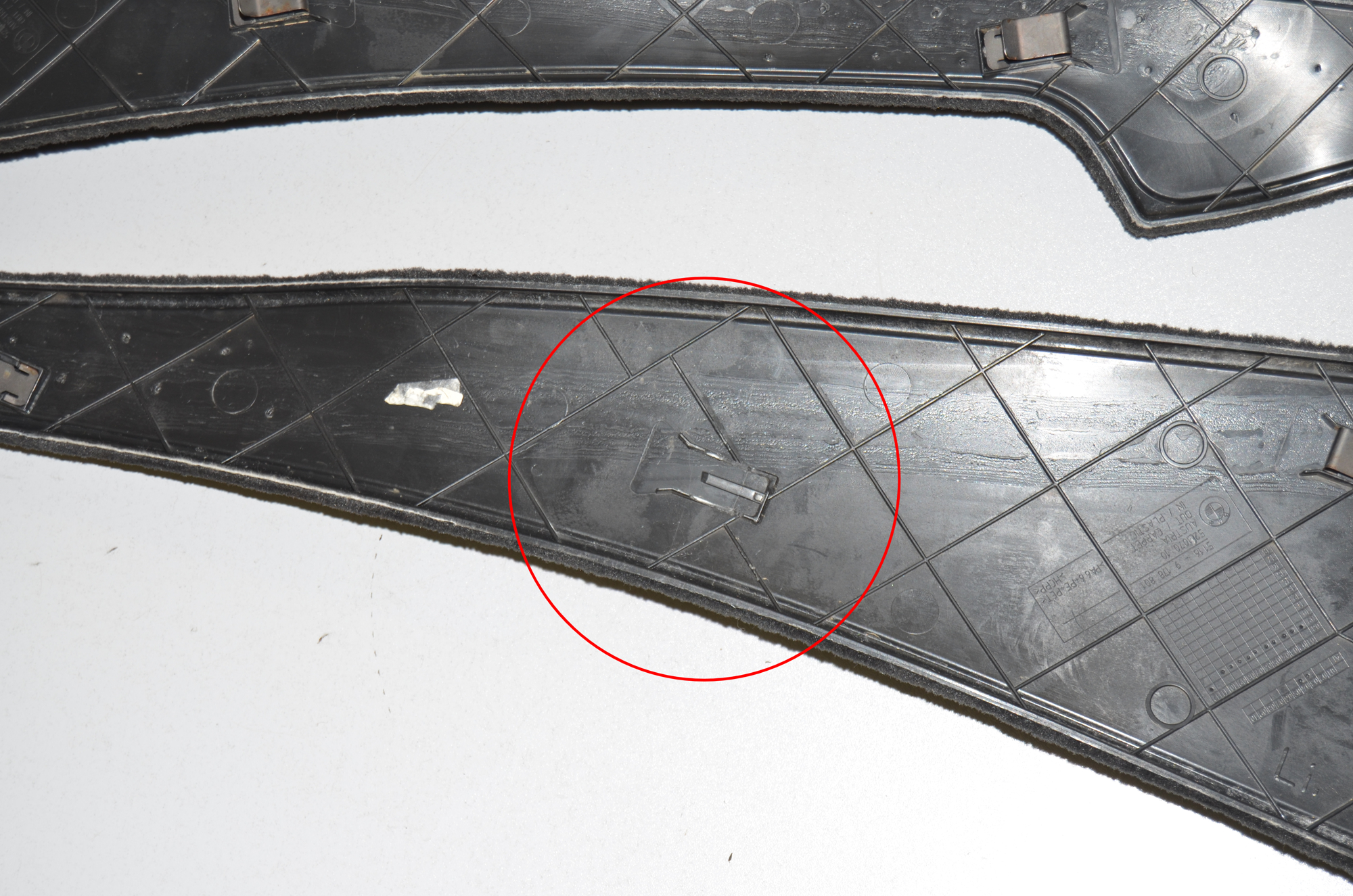 Center Console Trim – OEM 9187517 · BMW 5 Gran Turismo (F07) 530 d 2009 – 2