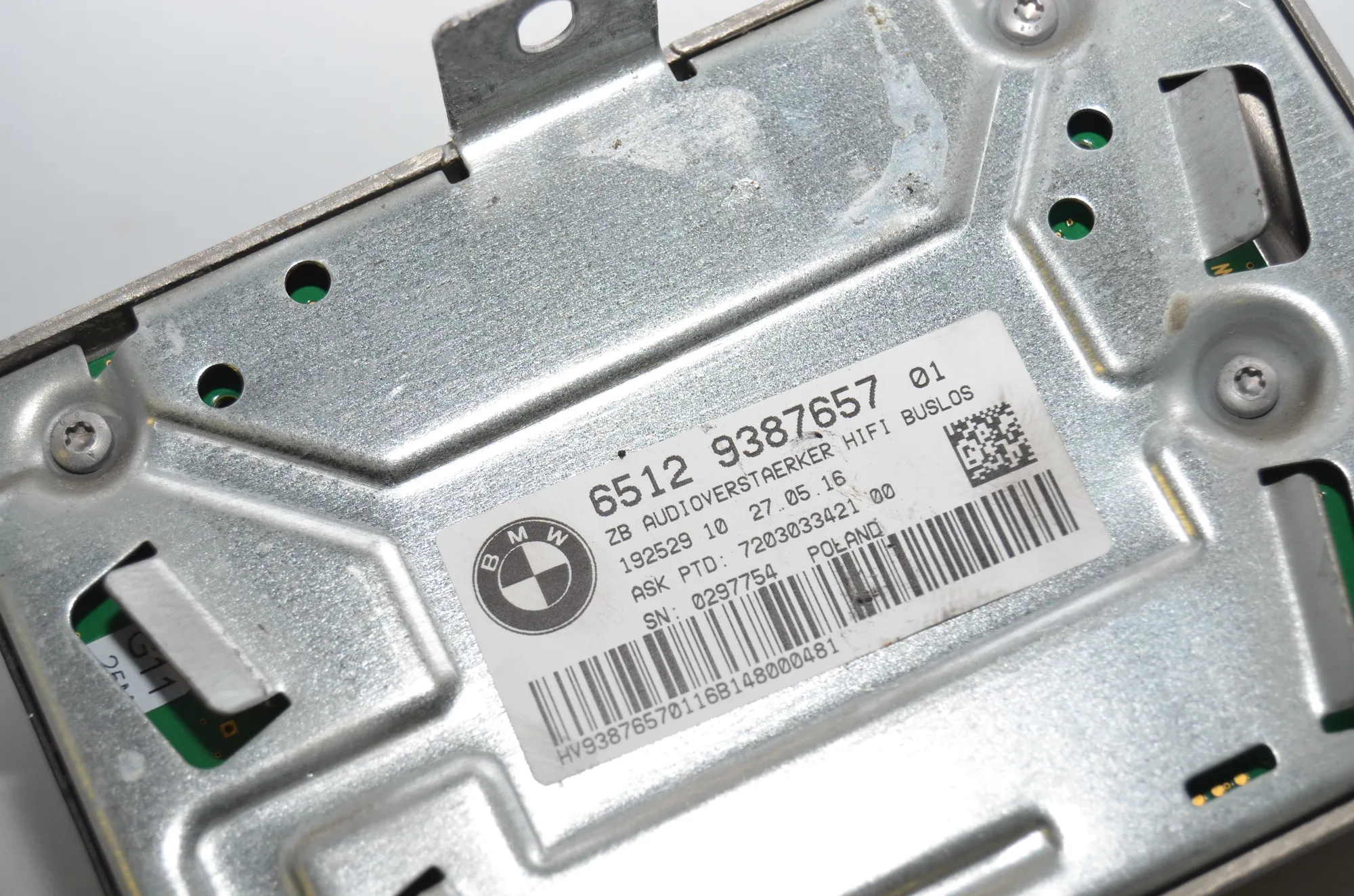 DAB Tuner Control Unit – OEM 9387657 · BMW 7 (G11, G12) 740 d, Ld xDrive 2016 – 6