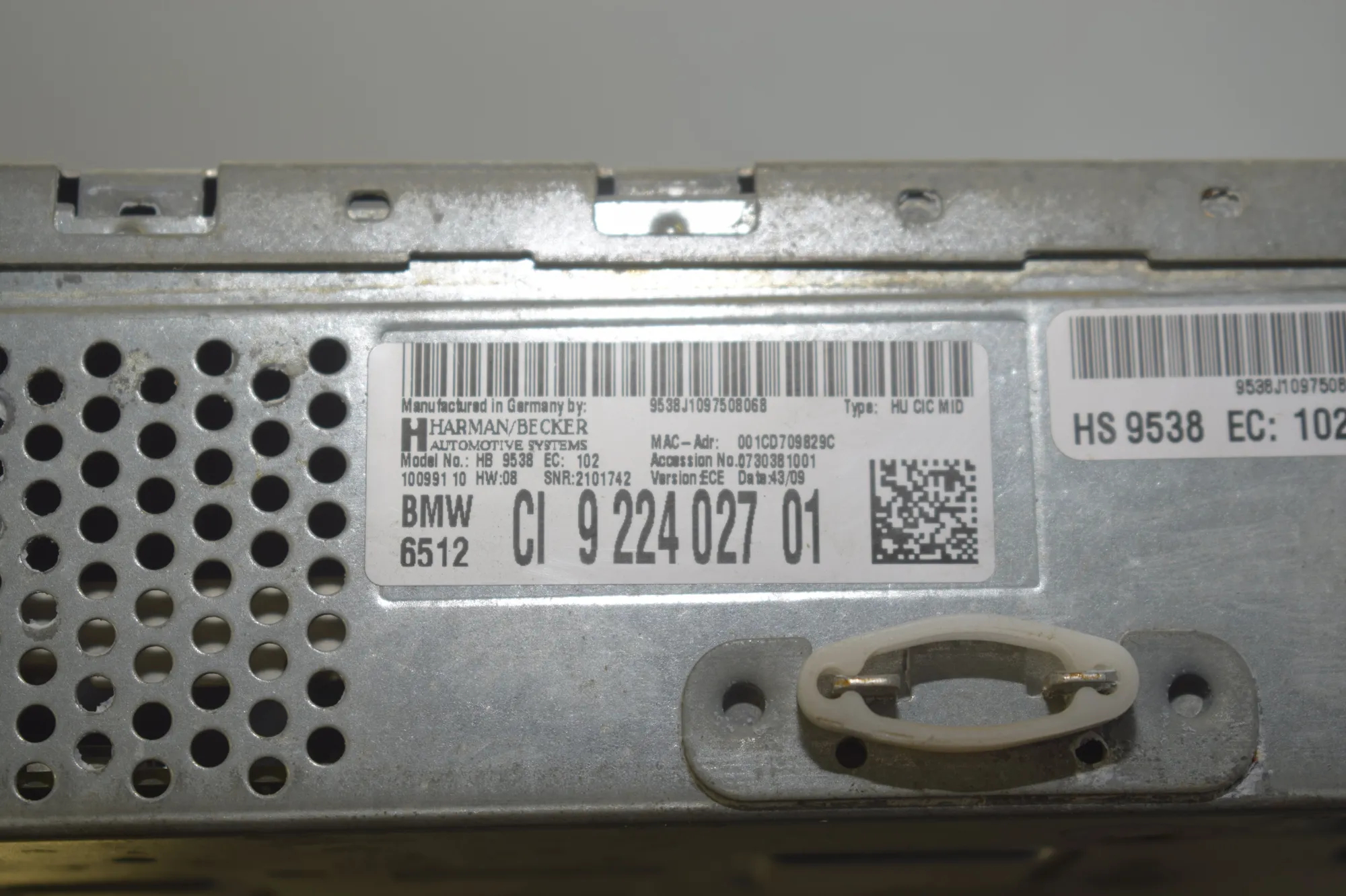 Navigation Control Unit – OEM 65129226282 · BMW 5 Gran Turismo (F07) 530 d 2009 – 4