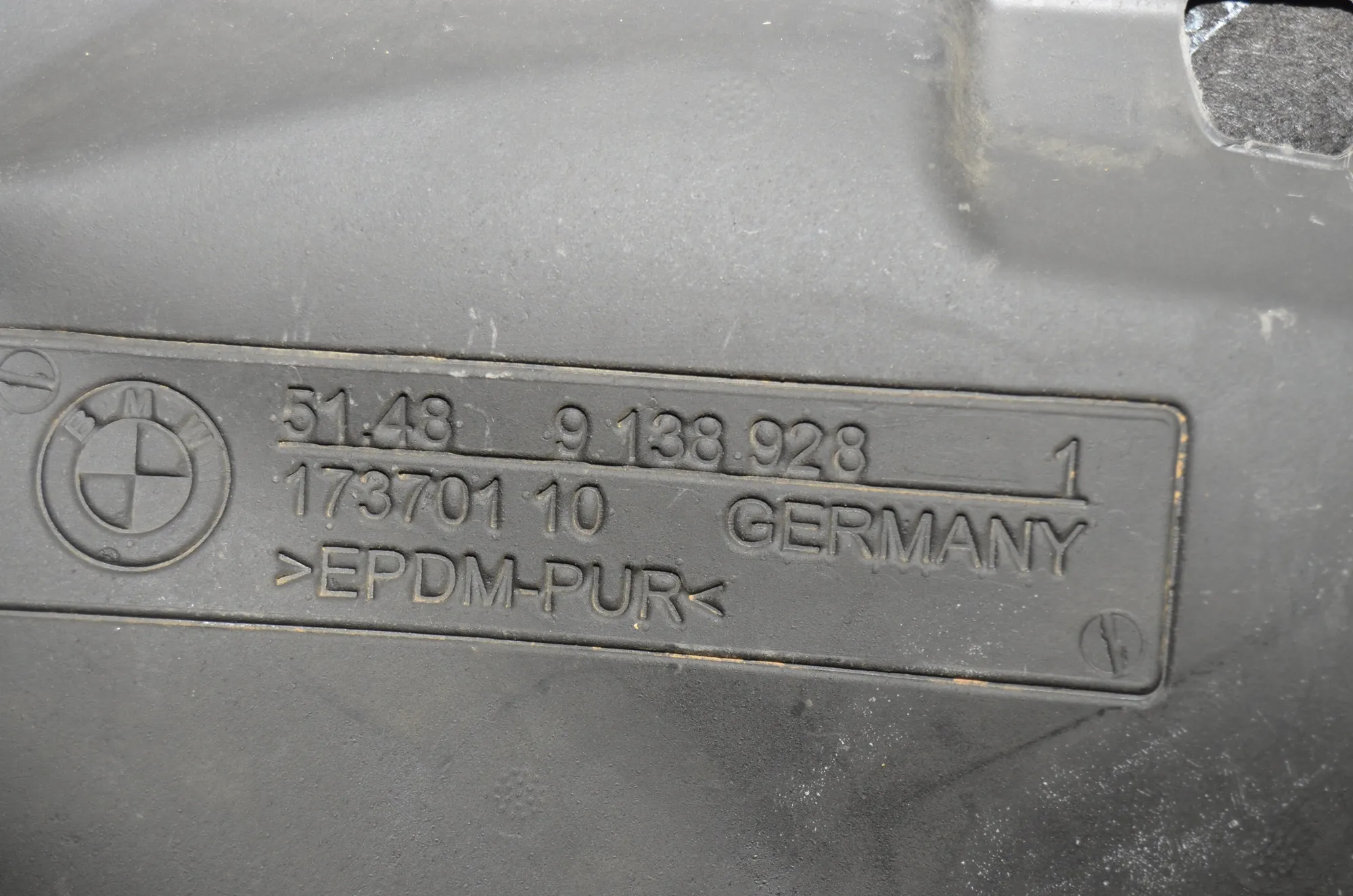 Sound Insulation – OEM 51489138928 · BMW 5 Gran Turismo (F07) 530 d 2009 – 5