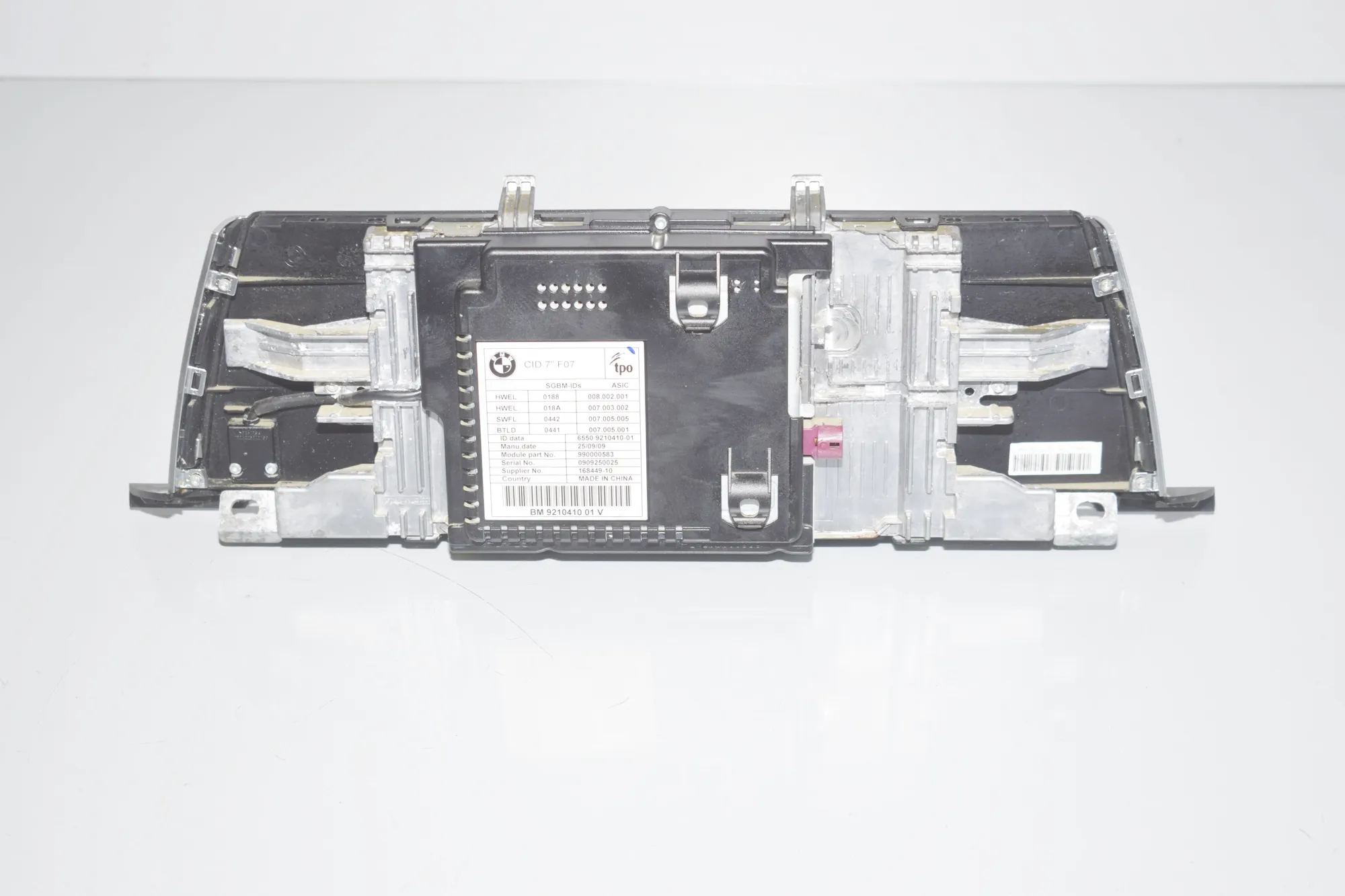 Navigation Screen Display – OEM 9297271 · BMW 5 Gran Turismo (F07) 530 d 2009 – 3
