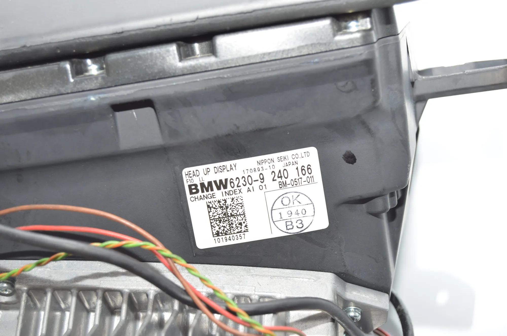 Head-Up Display – OEM 9192922 · BMW 5 (F10) 530 d 2010 – 10