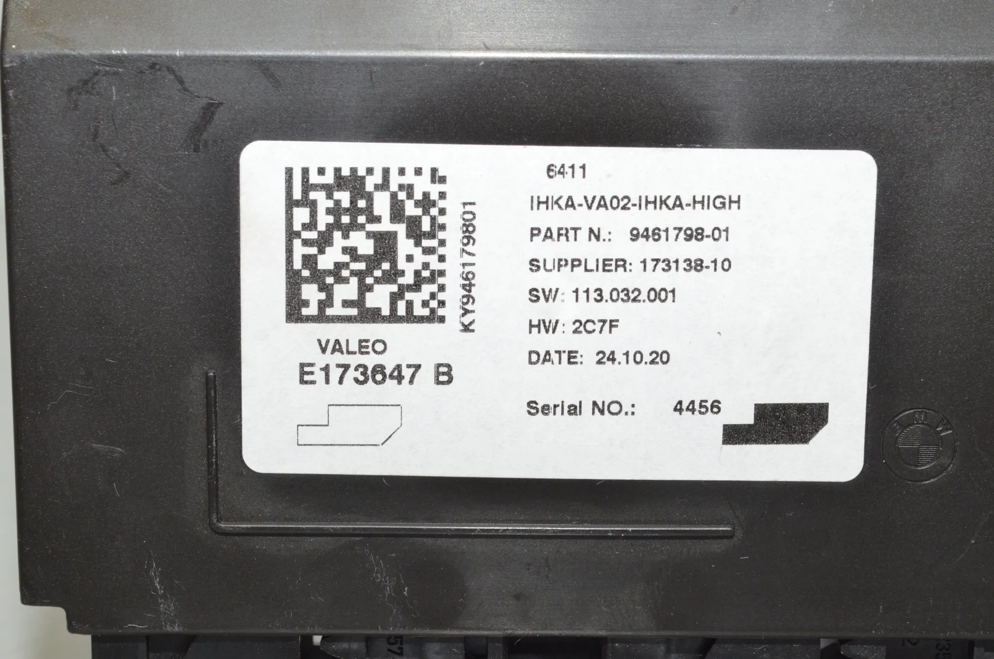 Other Control Units – OEM 64119461798 · BMW i3 (I01) s Electric 2020 – 4