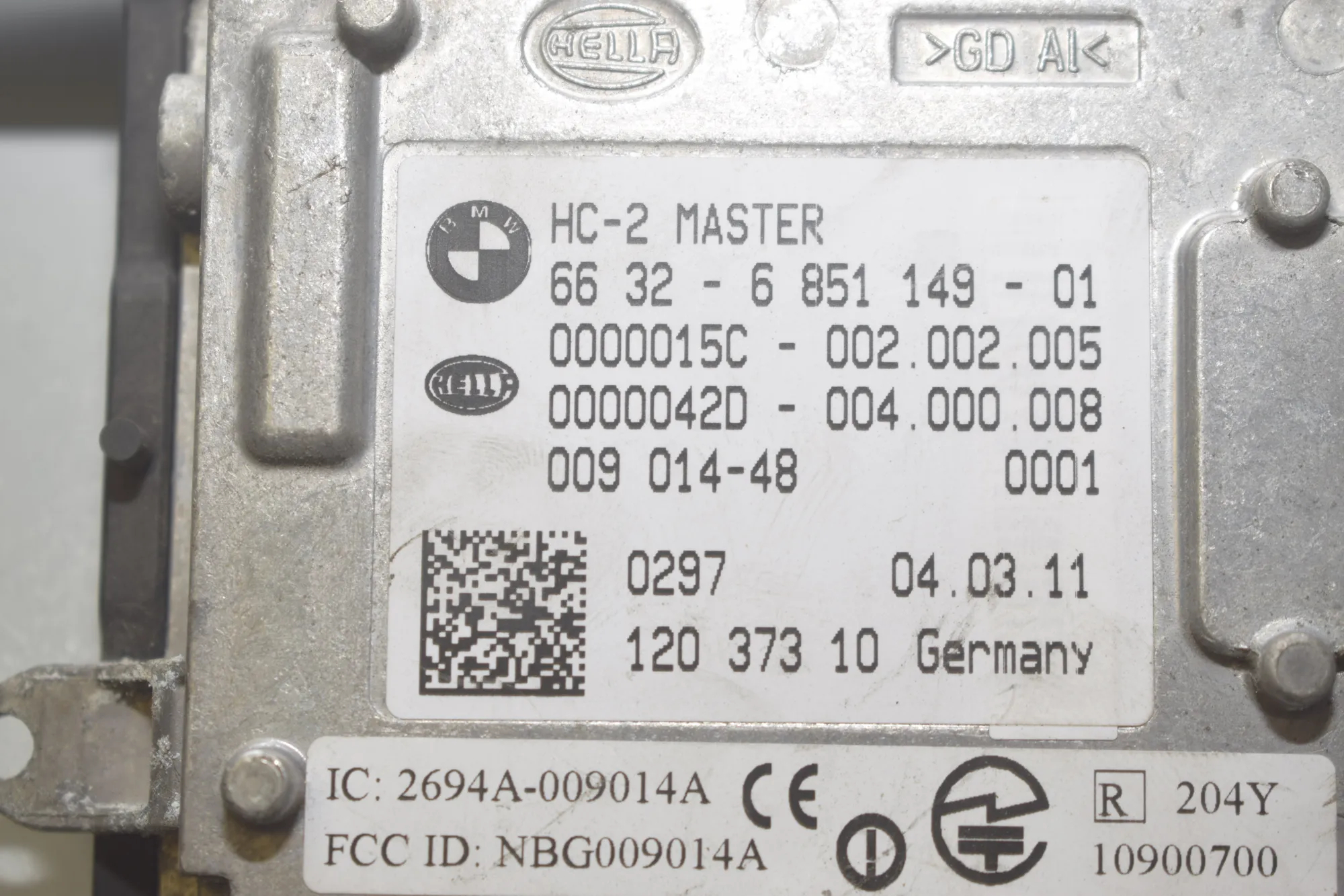 Blind Spot Control Module – OEM 6869508 · BMW 5 (F10) 530 d 2011 – 12