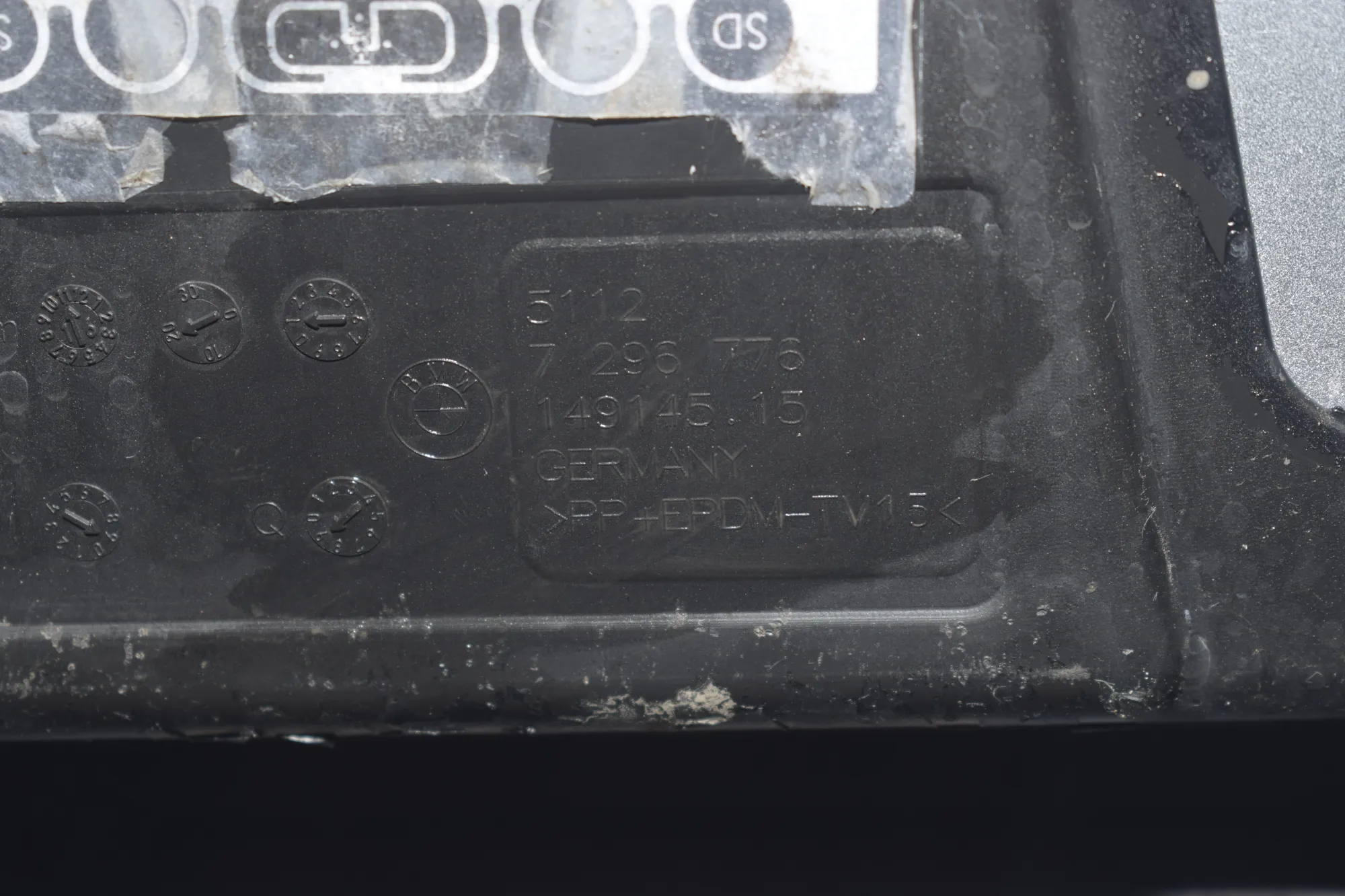 Rear Bumper – OEM 7296776 · BMW i3 (I01) BMW i3 (I01) Hybrid 2016 – 7