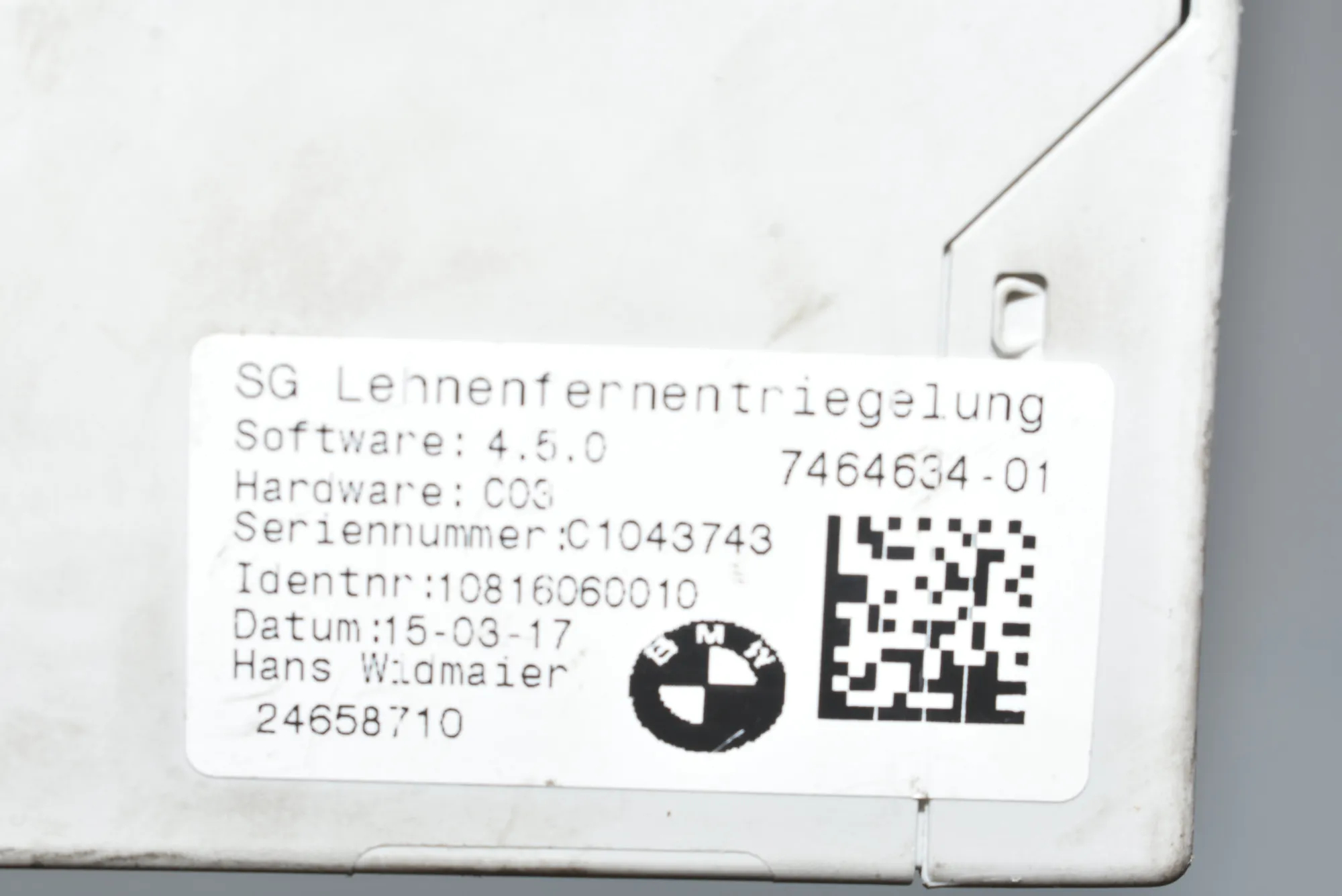 Other Control Units – OEM 61357464634 · BMW 2 Gran Tourer (F46) 218 d xDrive 2017 – 4