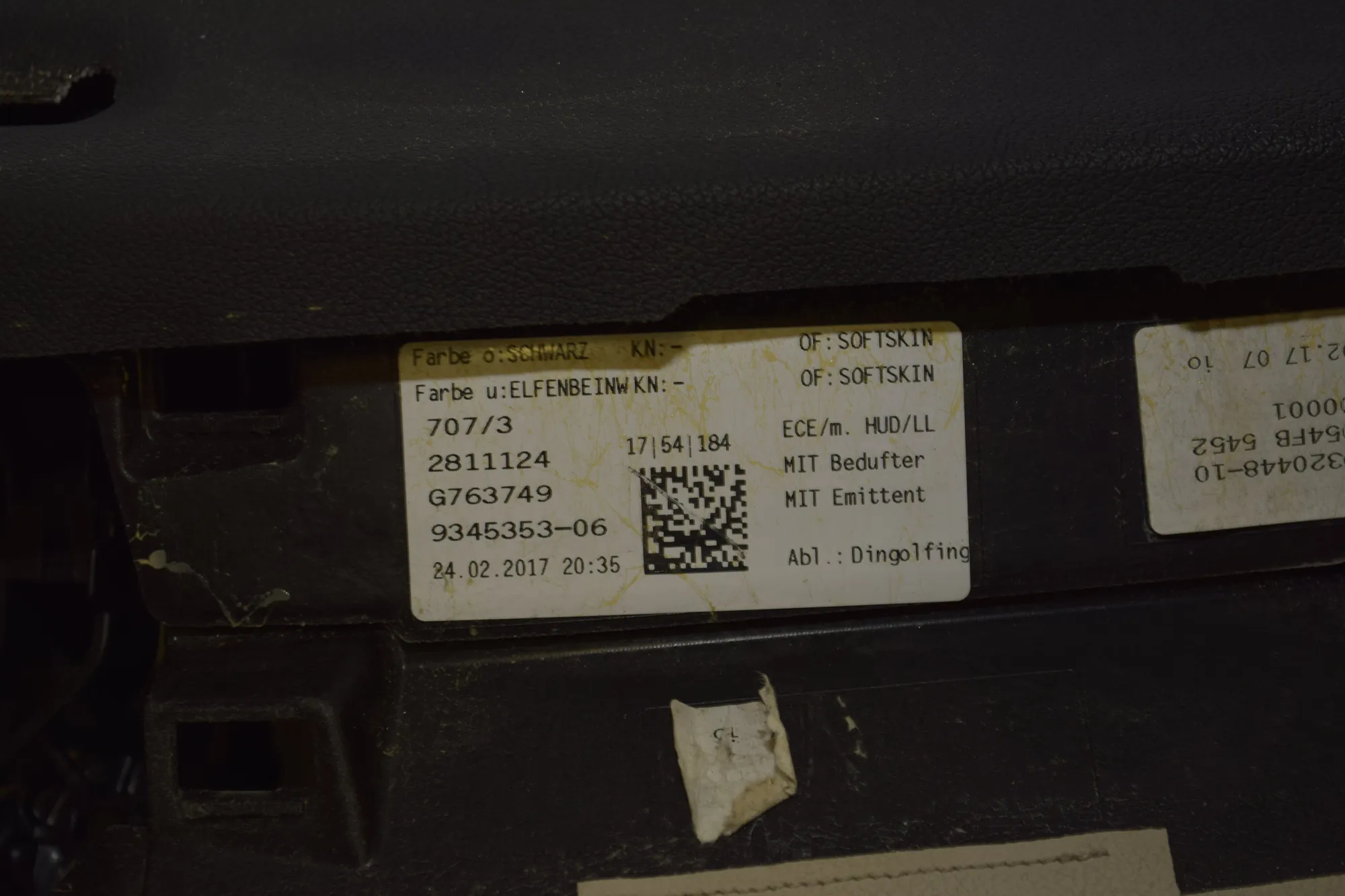 Dashboard – OEM 9345353 · BMW 7 (G11, G12) 730 d, Ld xDrive 2017 – 9