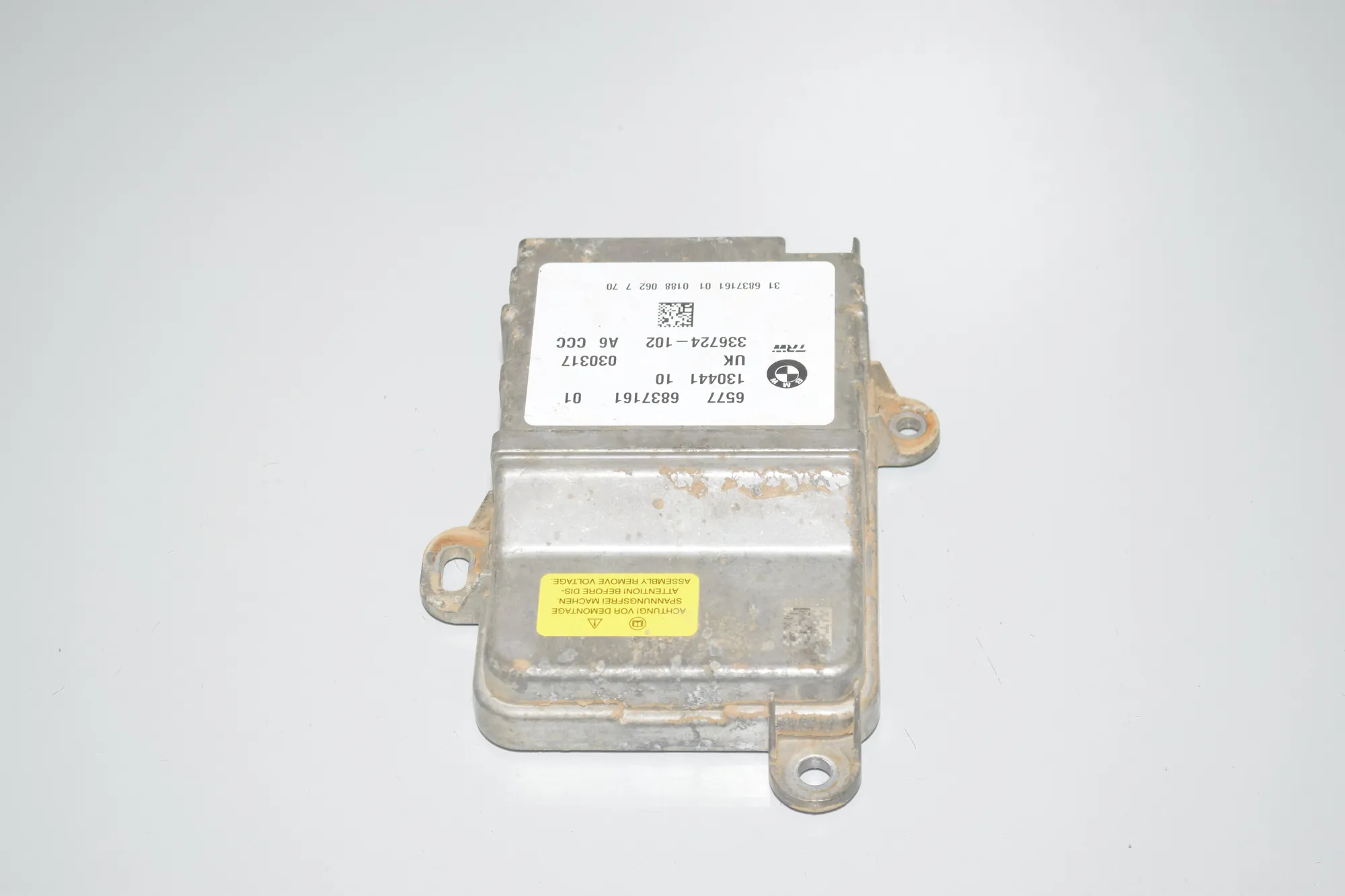 SRS Control Unit – OEM 6837161 · BMW i3 (I01) Hybrid 2017 – 2
