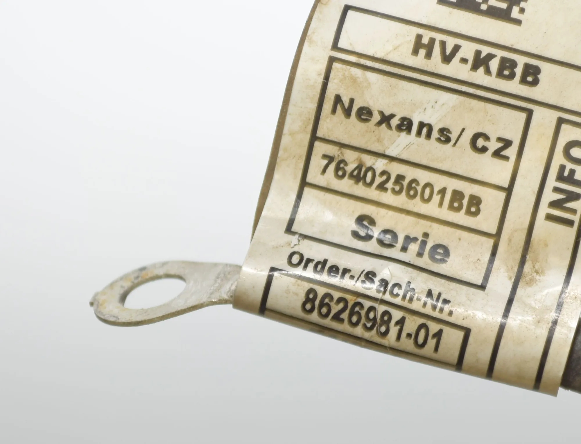 Negative Battery Cable – OEM 8626981 · BMW i3 (I01) Hybrid 2017 – 6