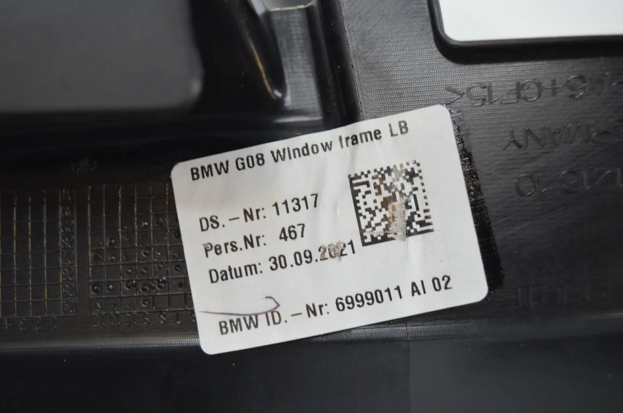 Rear Left Door Panel – OEM 6999011 · BMW iX3 (G08) BMW iX3 (G08) Electric (286 HP) 2022 – 4