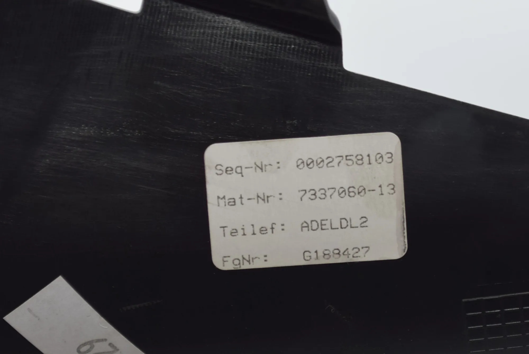Rear Right Interior Step Trim – OEM 7308812 · BMW 4 Gran Coupe (F36) 440 i xDrive 2016 – 5