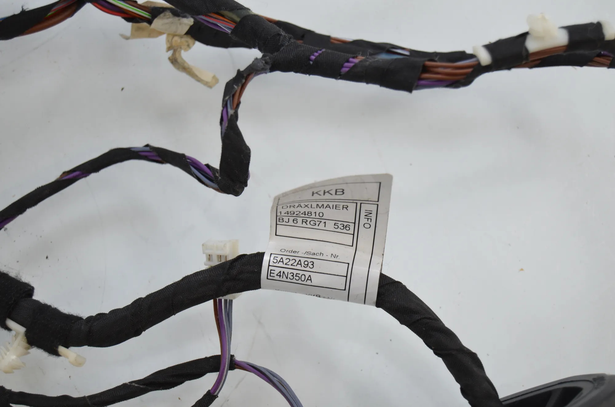 Rear Left Door Wiring – OEM 5A22A93 · BMW iX3 (G08) BMW iX3 (G08) Electric (286 HP) 2022 – 4