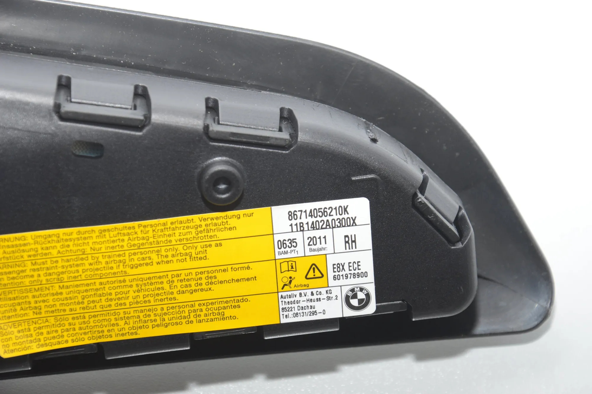 Seat Safety Bag SRS – OEM 72127140562 · BMW 1 (E81) 123 d 2011 – 5