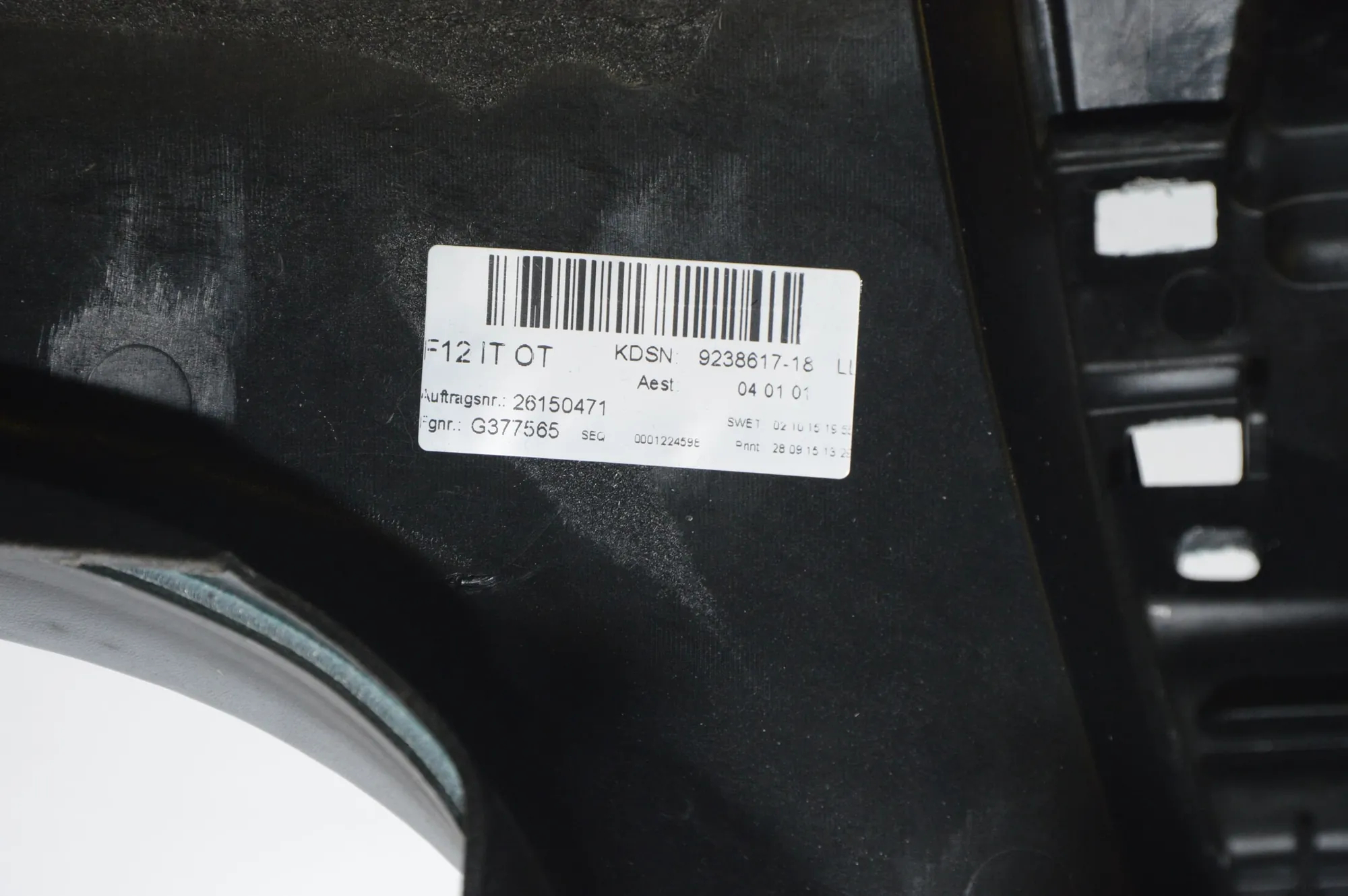 Dashboard – OEM 9238617 · BMW 6 Gran Coupe (F06) 640 d xDrive 2015 – 8