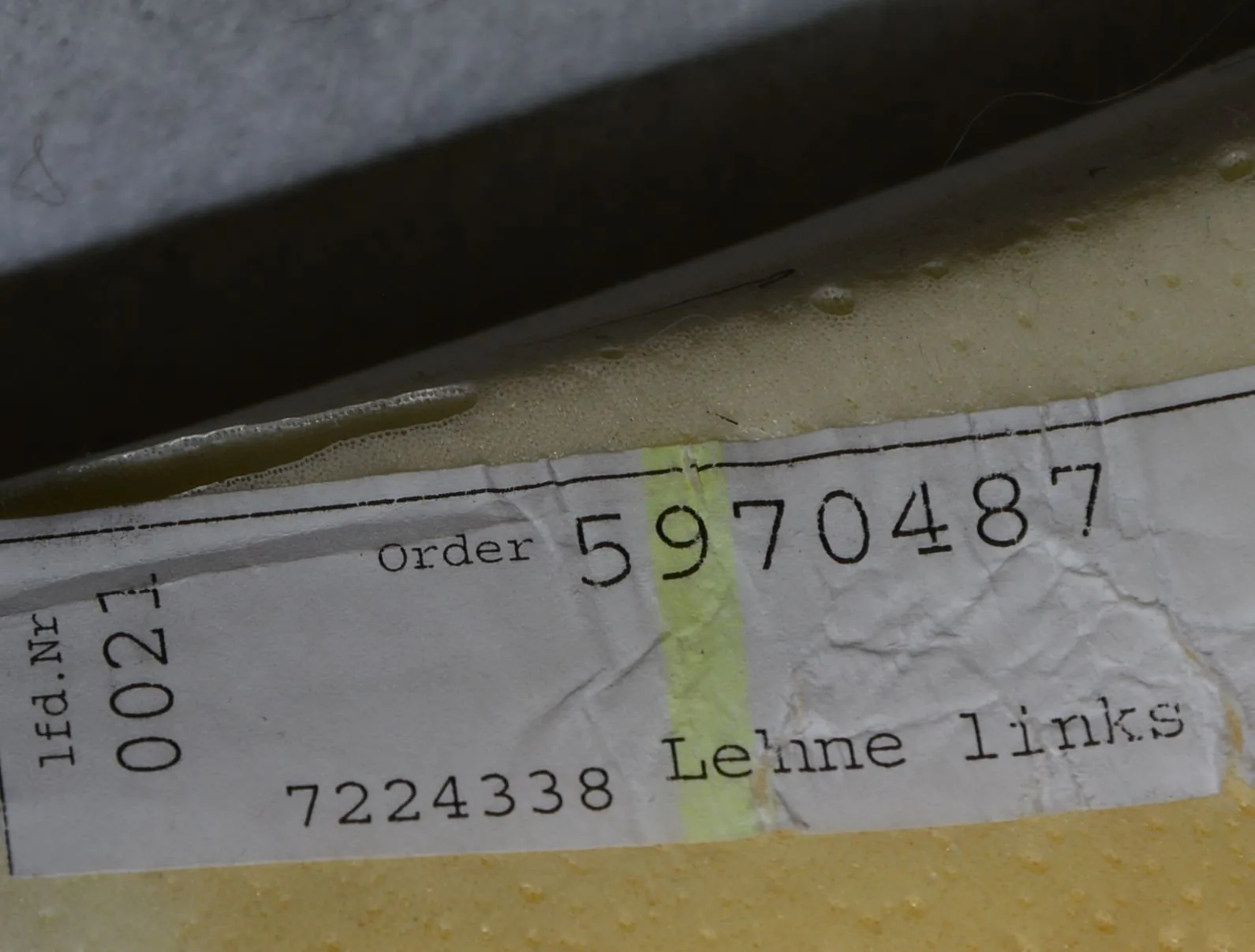Seat Cover Trim – OEM 7260439 · BMW 5 Touring (F11) 530 d 2012 – 6
