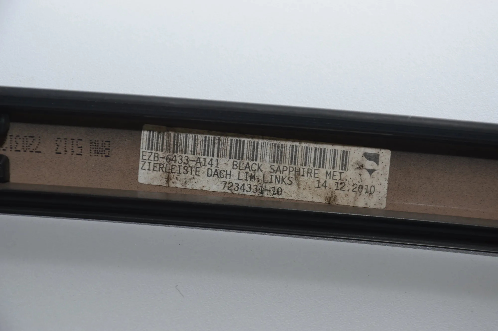 Left Side Roof Strip Trim – OEM 7203128 · BMW 5 (F10) 525 d 2010 – 6