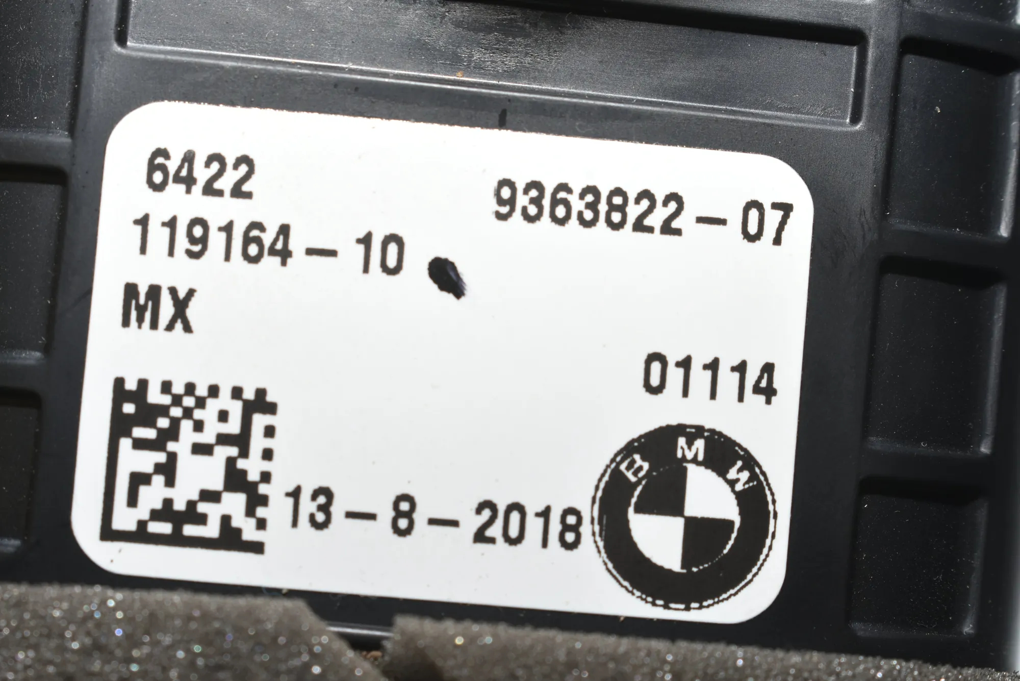 Center Console Air Vent – OEM 64229363822 · BMW X3 (G01, F97) (2017 - -) xDrive 30d 2018 – 5