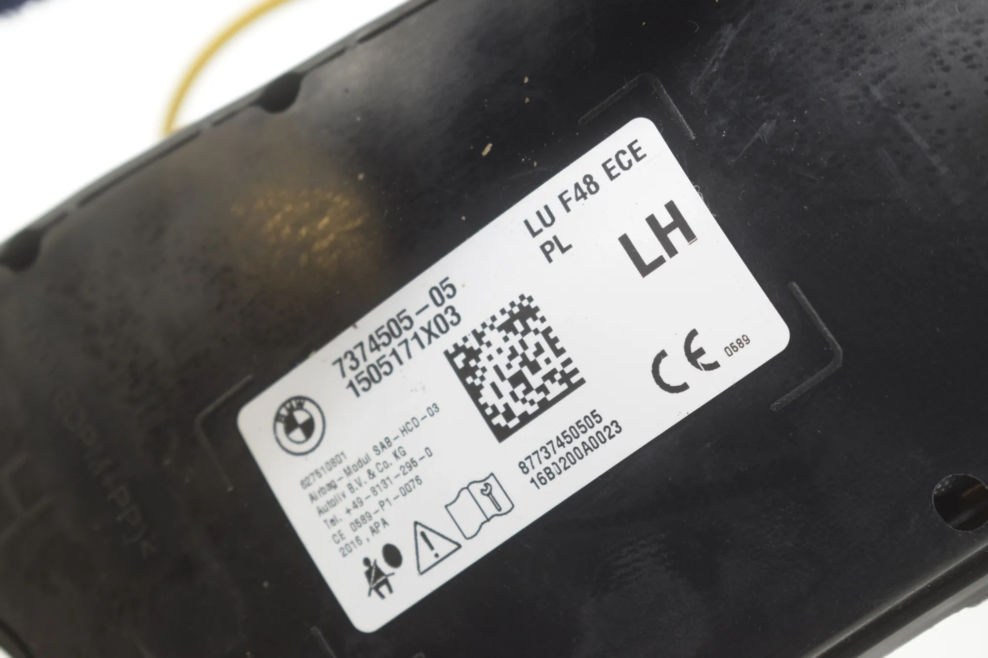 Seat Safety Bag SRS – OEM 7374505 · BMW X1 (F48) BMW X1 (F48) sDrive 16 d 2014 – 4