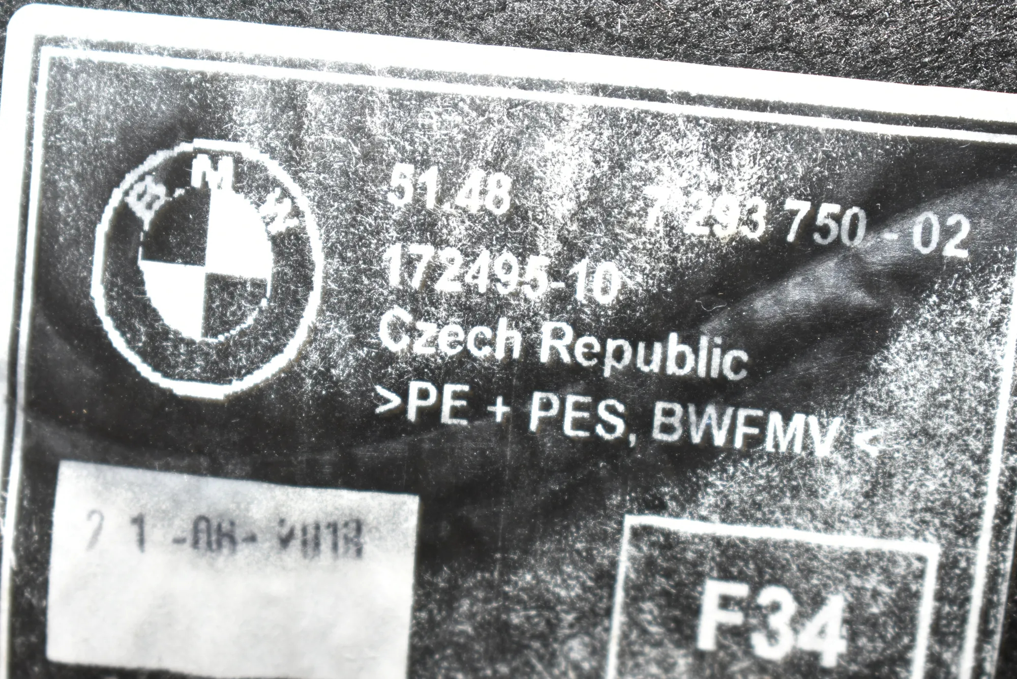 Other Body Parts – OEM 51487293750 · BMW 3 Gran Turismo (F34) 328 i 2013 – 4