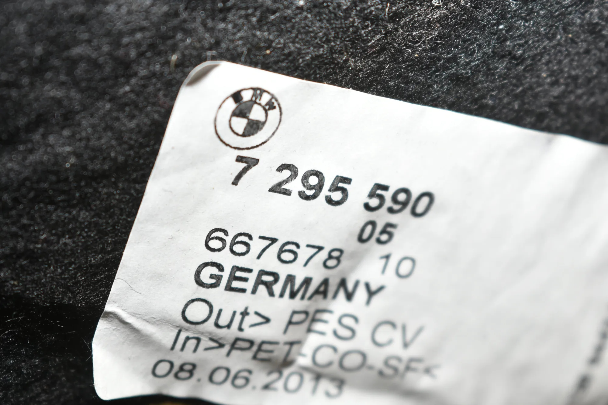 Other Body Parts – OEM 7295590 · BMW 3 Gran Turismo (F34) 328 i 2013 – 4