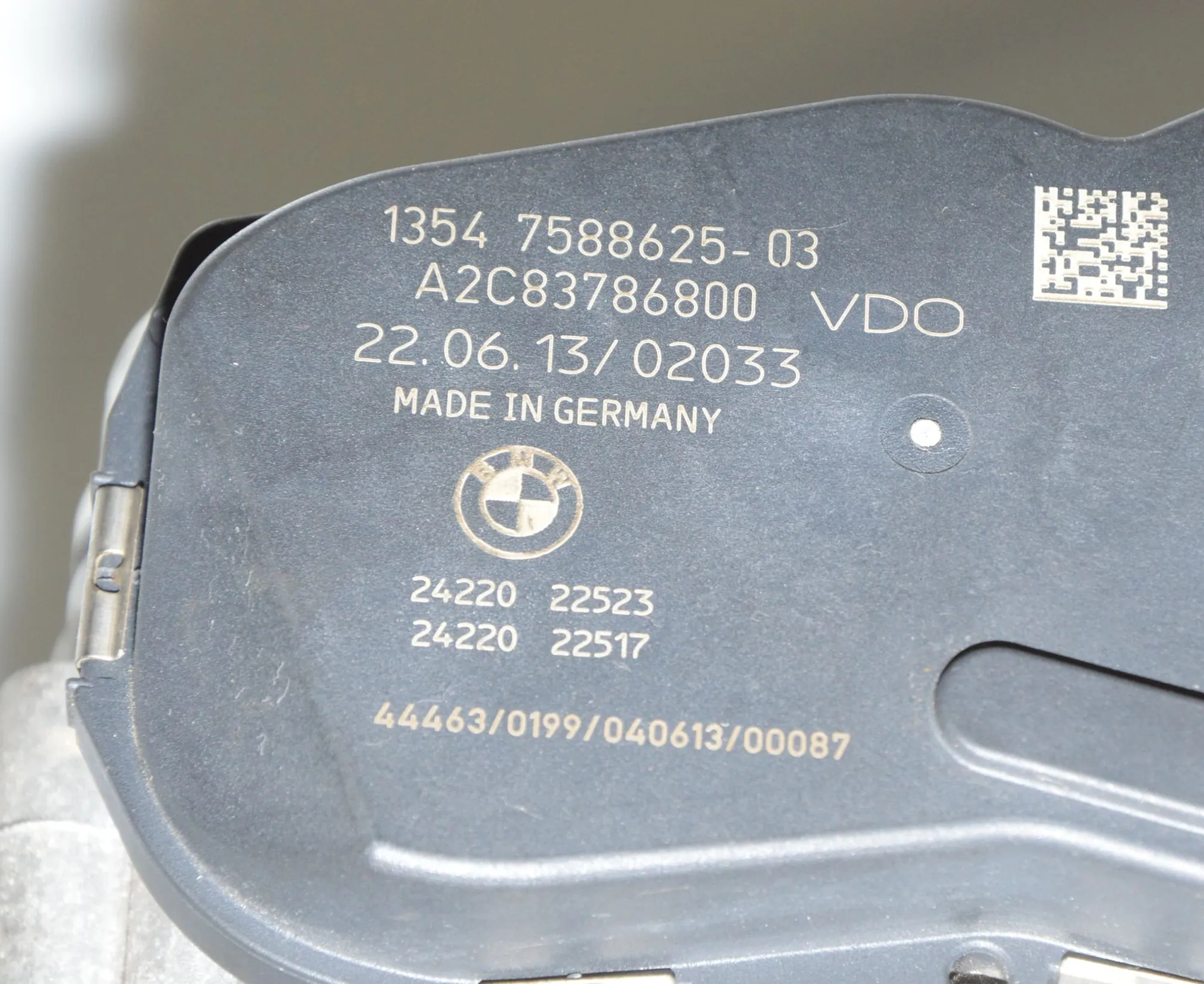 Throttle Body – OEM 7588625 · BMW 3 Gran Turismo (F34) 328 i 2013 – 5