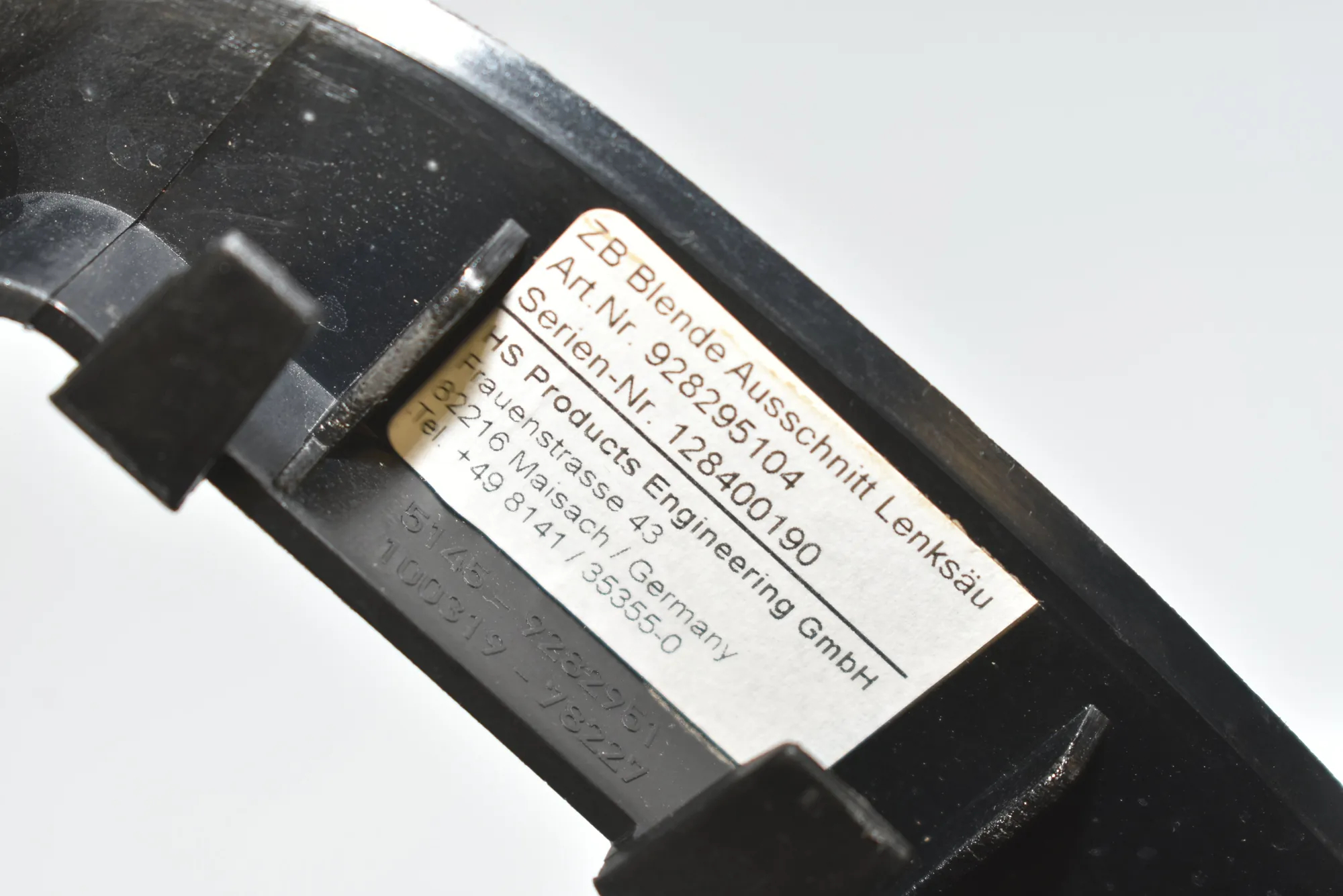 Steering Mechanism Trim – OEM 51459282951 · BMW i3 (I01) Hybrid 2014 – 4