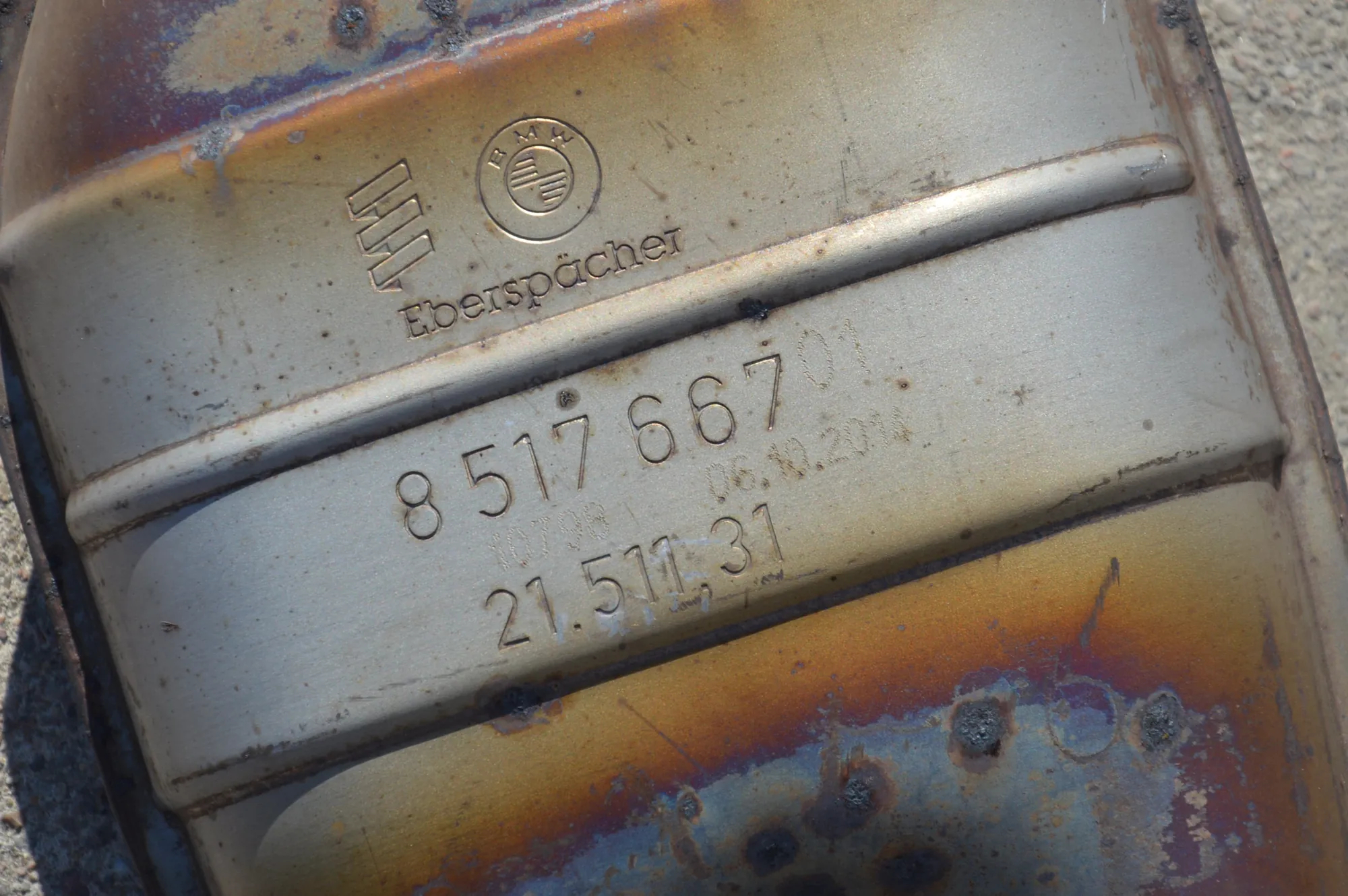 Exhaust – OEM 8517667 · BMW 5 (F10) 530 d 2014 – 4