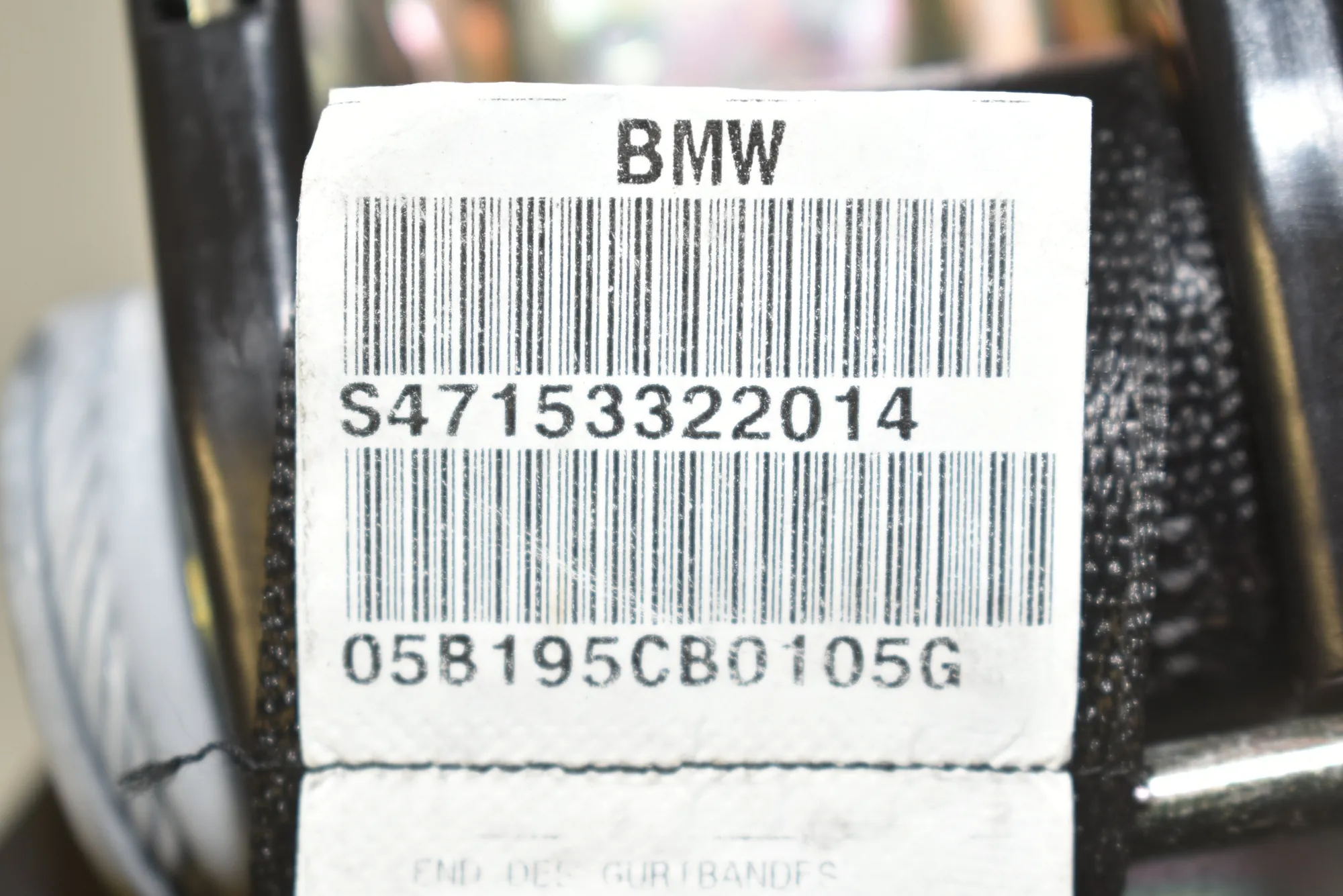 Rear Right Seatbelt – OEM 7153322 · BMW 7 (E65, E66, E67) 730 Ld 2005 – 4