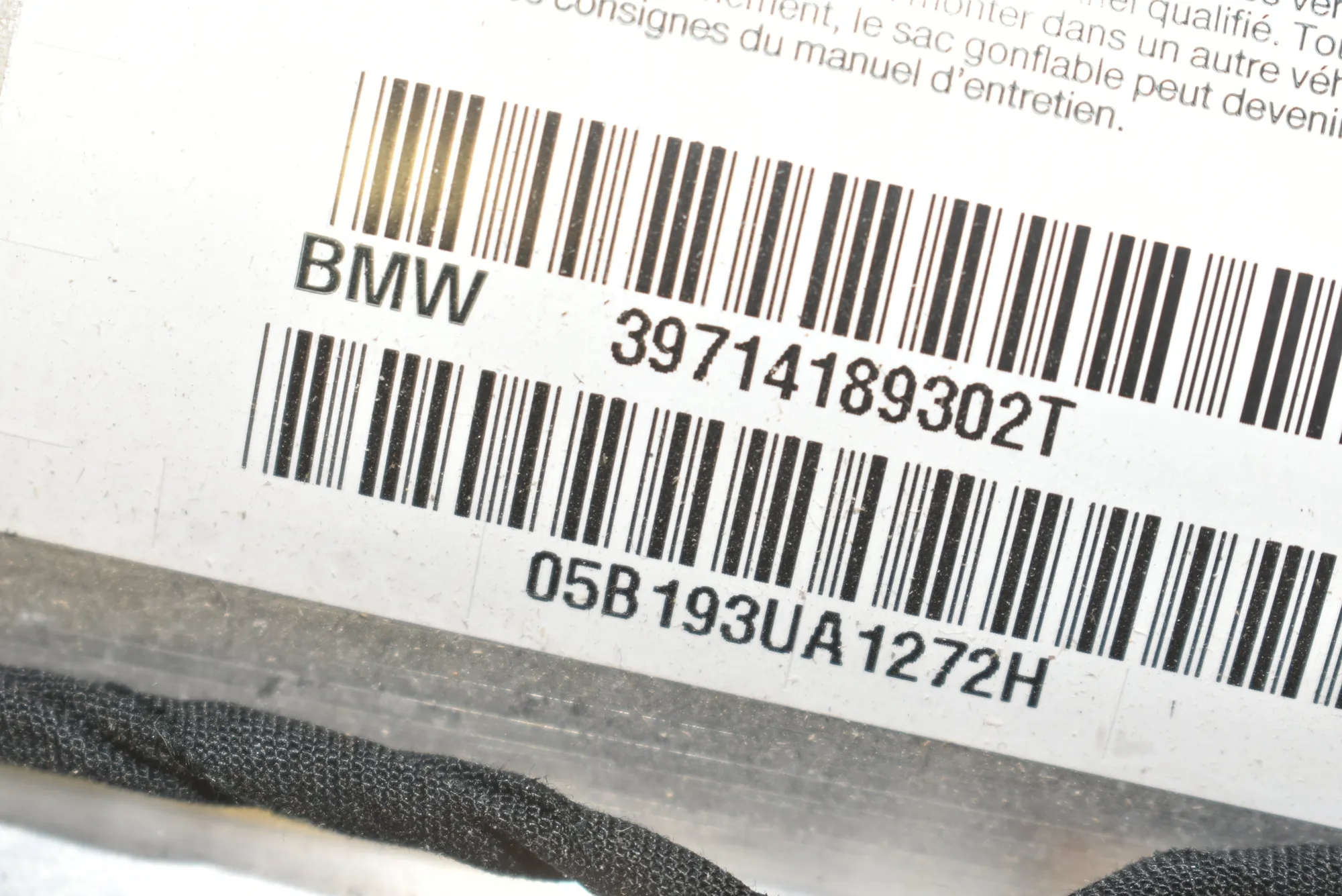 Dashboard Safety Bag SRS – OEM 7141893 · BMW 7 (E65, E66, E67) 730 Ld 2005 – 4