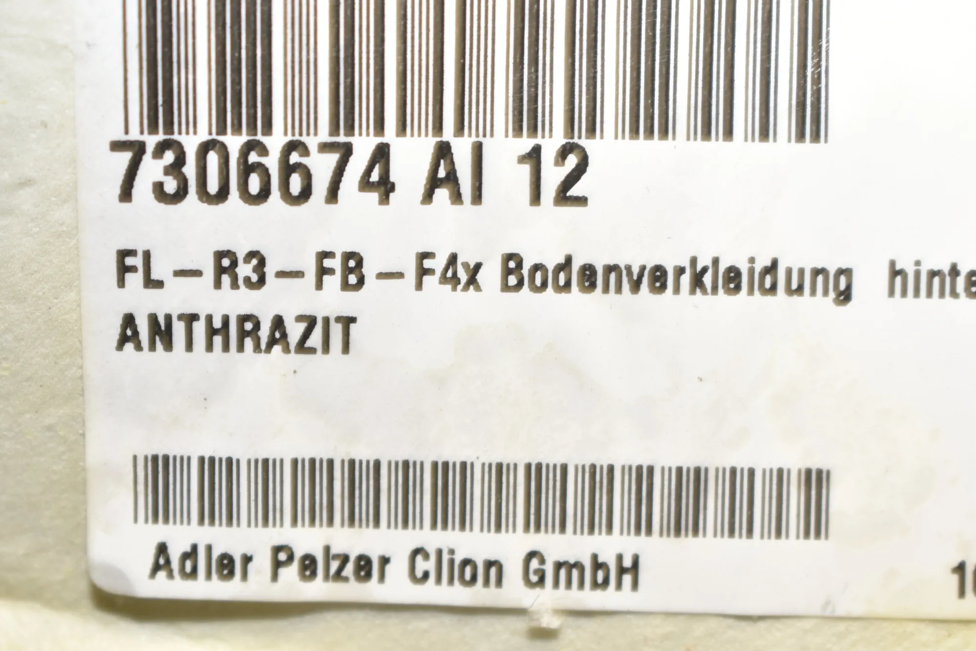 Interior Mat – OEM 7306674 · BMW 2 Active Tourer (F45) 218 d 2017 – 4