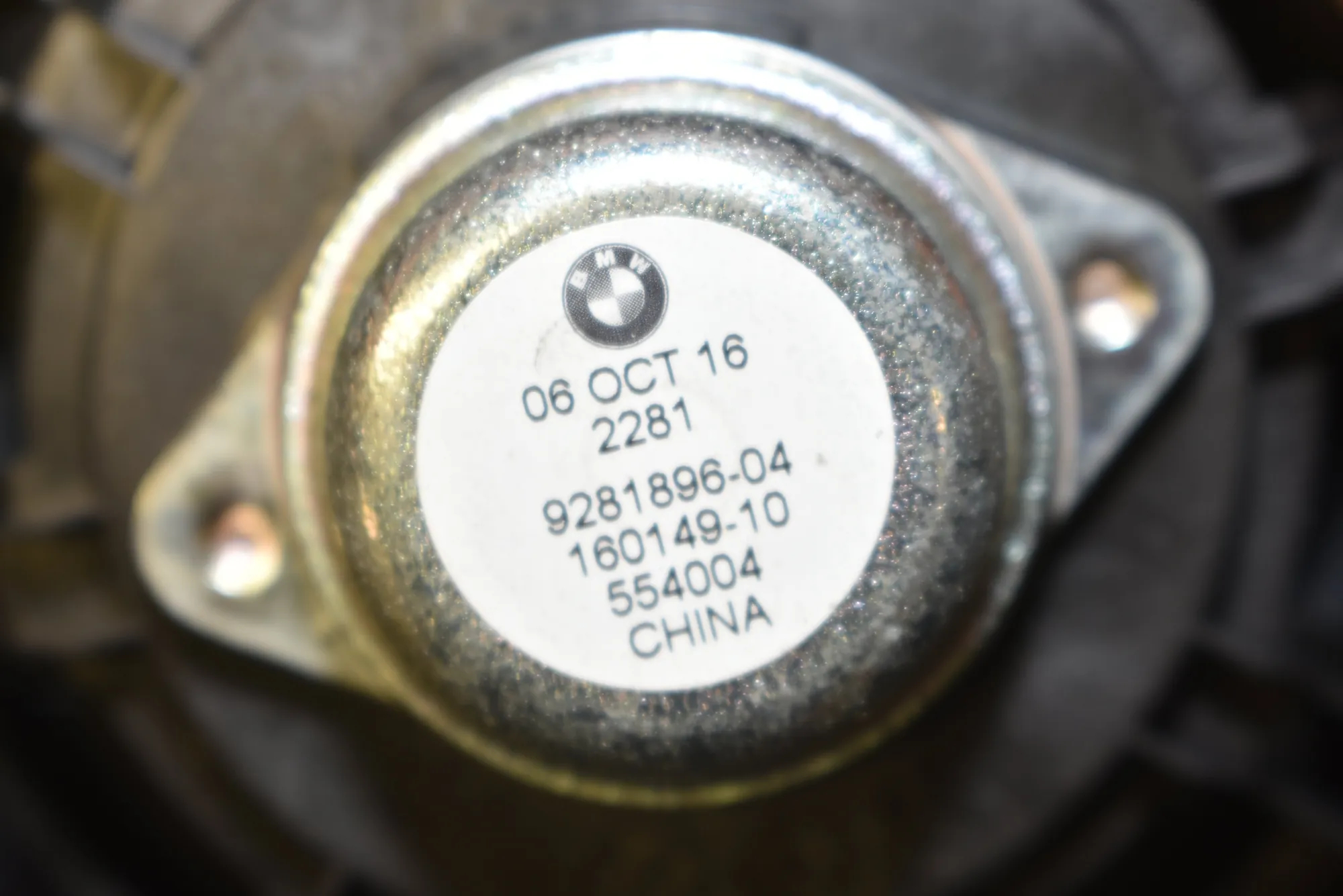 Rear Left Door Speaker – OEM 9281896 · BMW 2 Active Tourer (F45) 218 d 2017 – 4