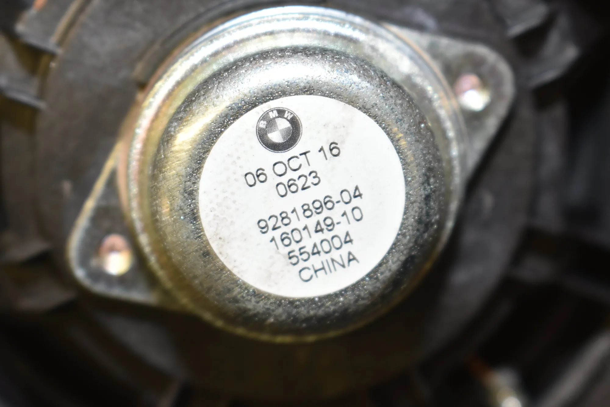 Rear Right Door Speaker – OEM 9281896 · BMW 2 Active Tourer (F45) 218 d 2017 – 4