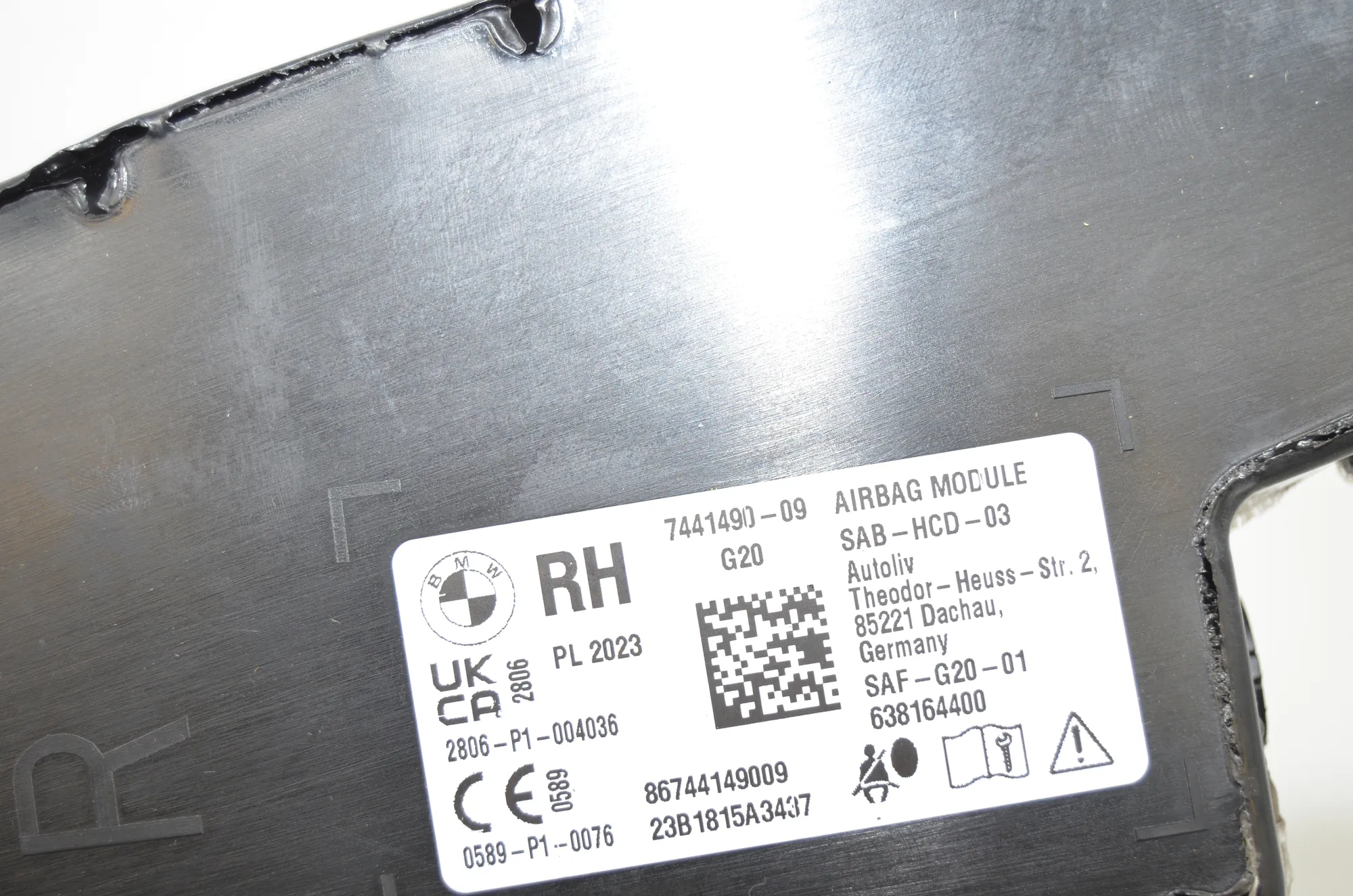 Seat Safety Bag SRS – OEM 7441490 · BMW 3 Touring (G21) (2019 - -) 320 i 2023 – 4